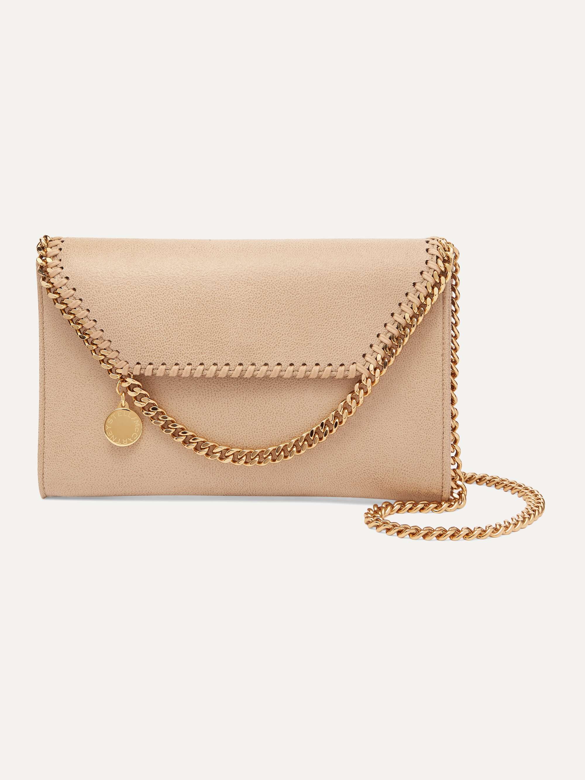 STELLA MCCARTNEY The Falabella mini faux brushed-leather shoulder bag ...