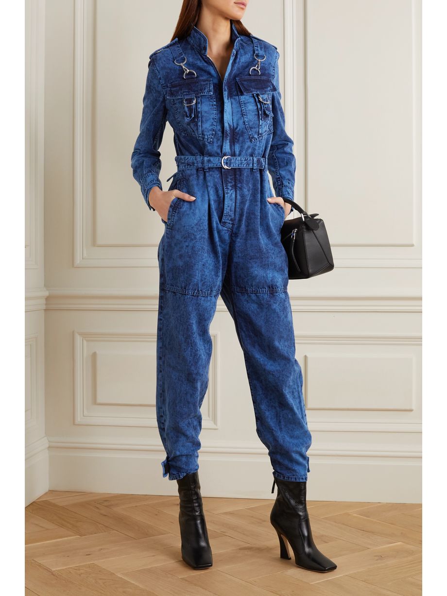 denim jumpsuit designer