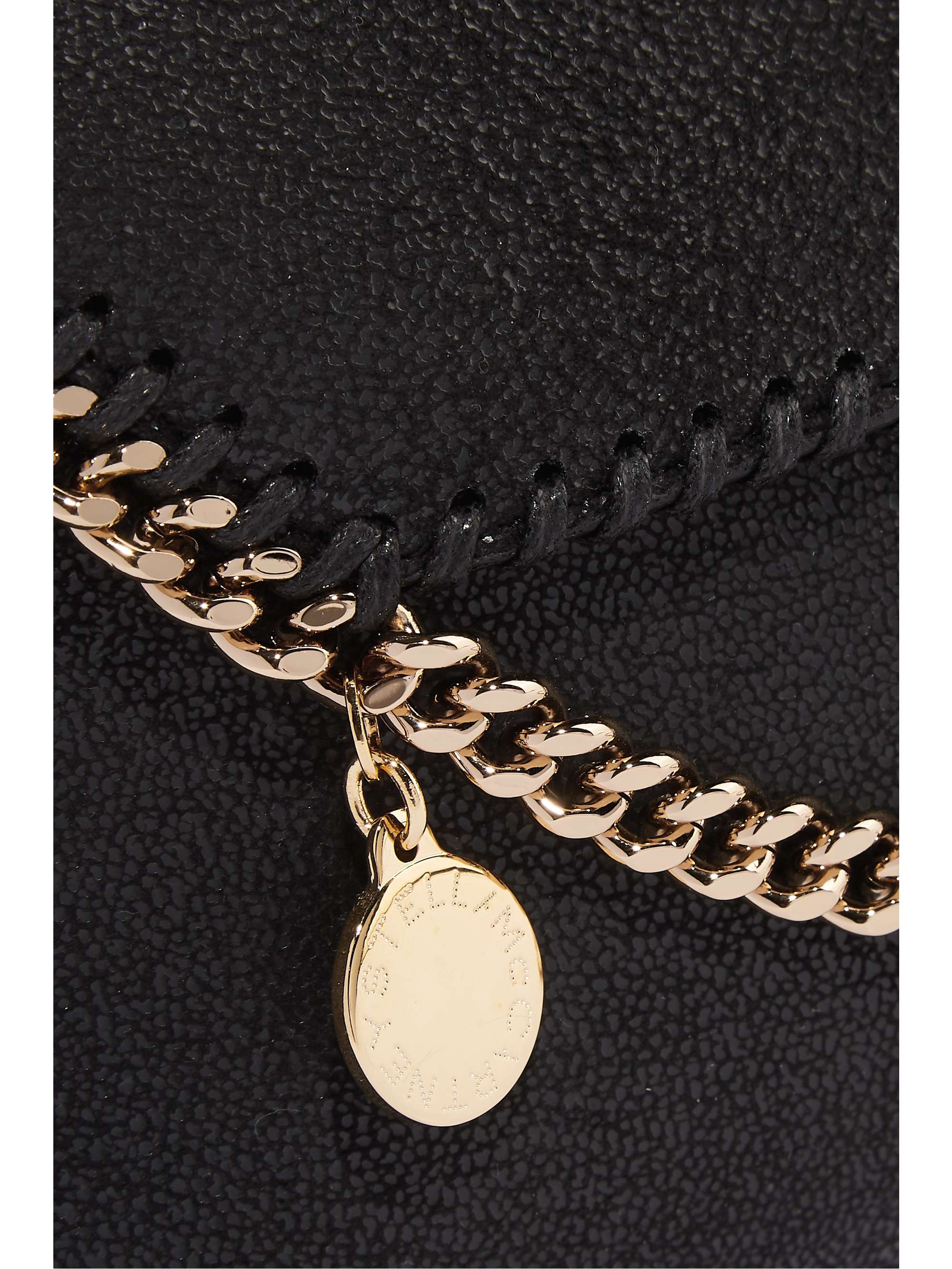 STELLA MCCARTNEY The Falabella mini faux brushed-leather shoulder bag