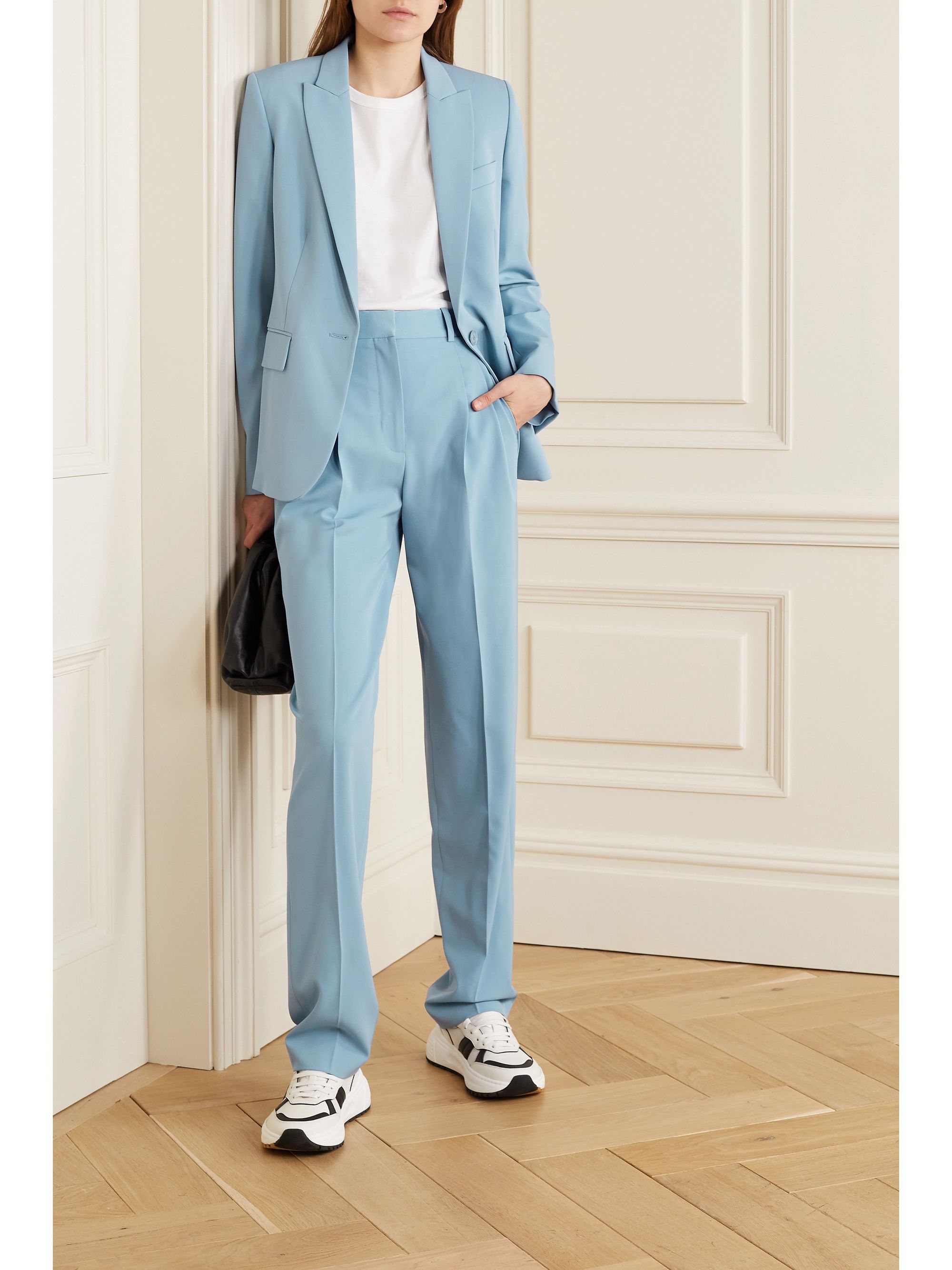 Stella Mccartney Blue Blazer 2024 columbusdoor