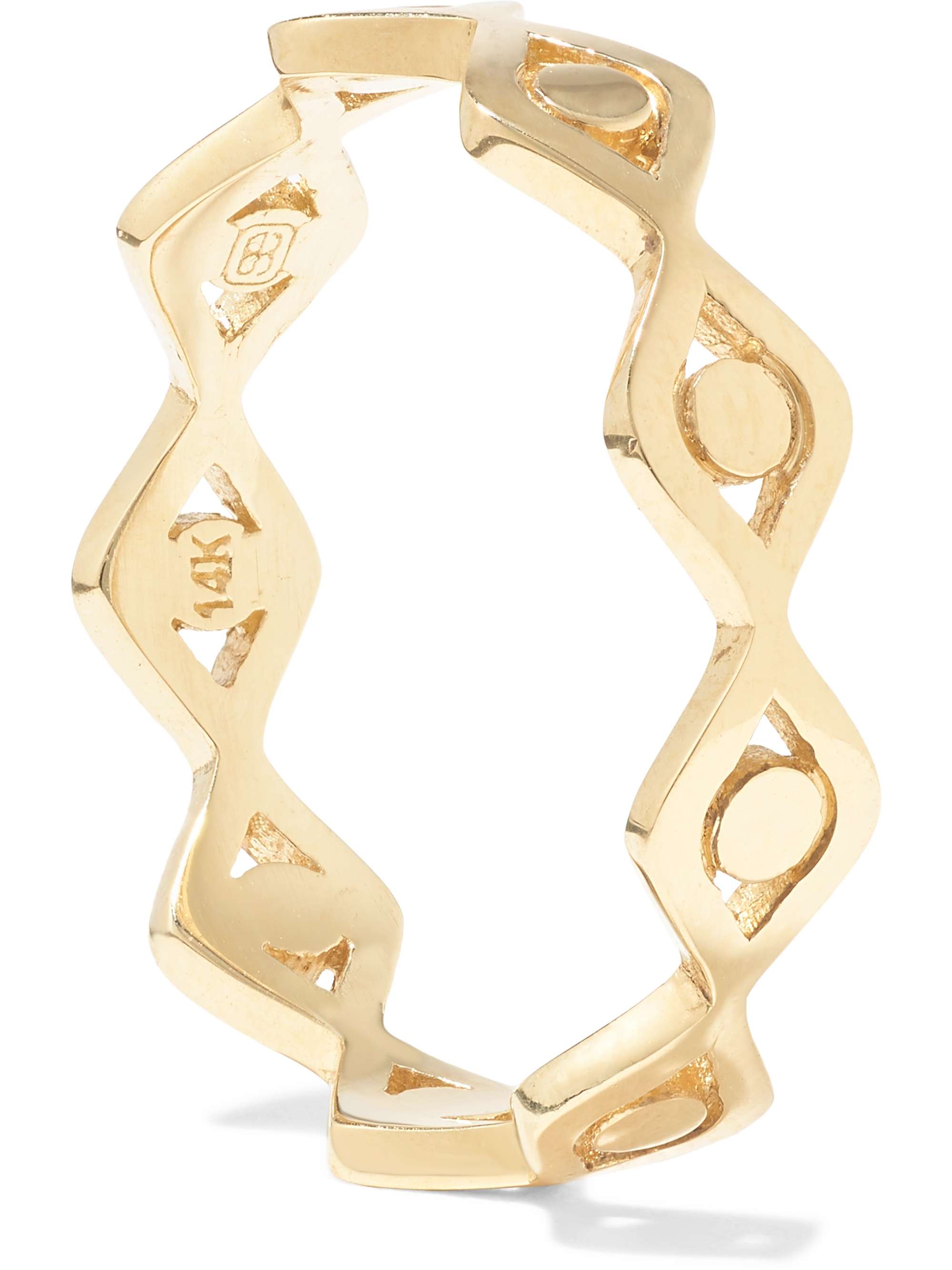 SYDNEY EVAN Evil Eye 14-karat gold ring