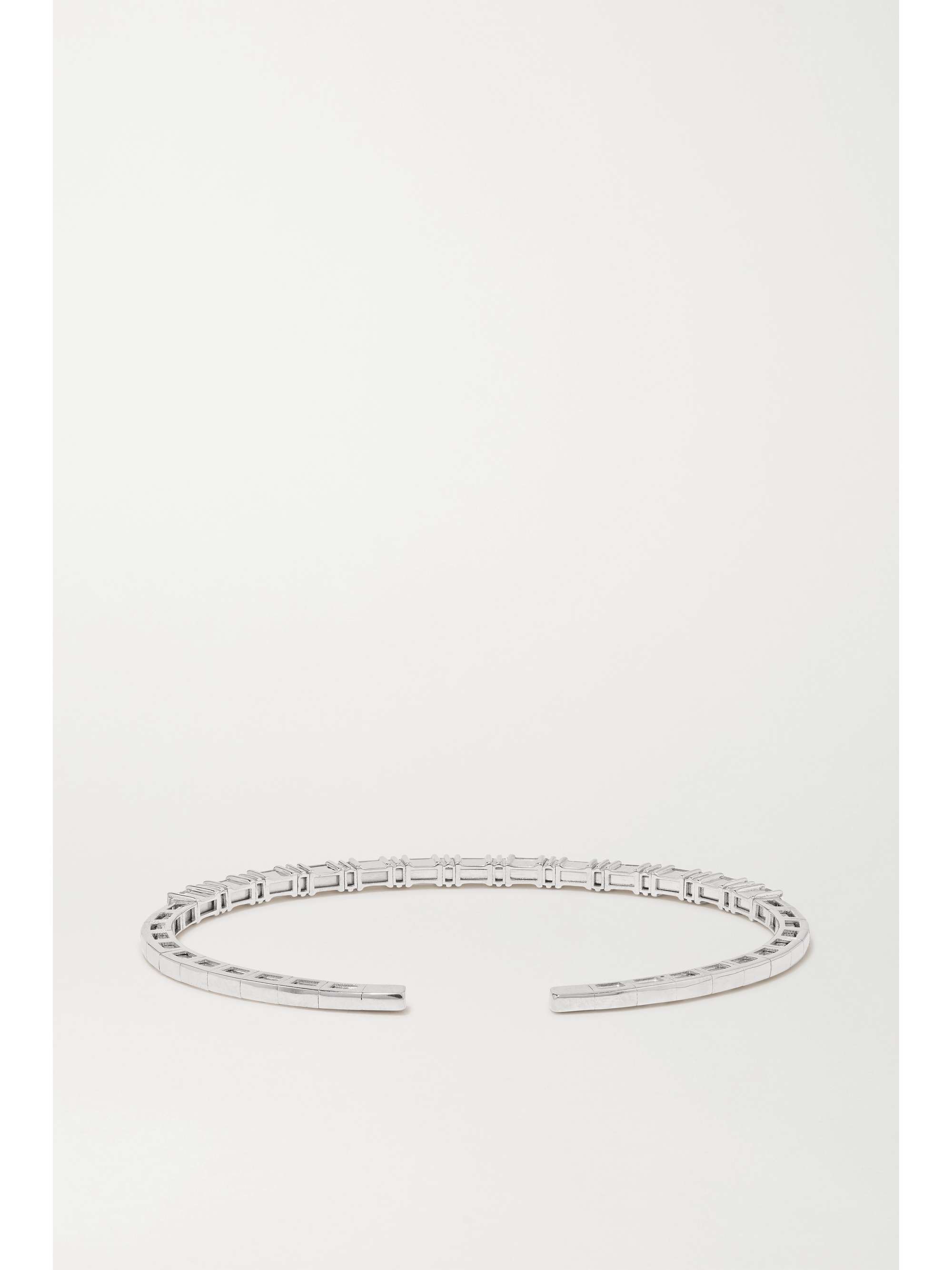 SUZANNE KALAN 18-karat white gold diamond cuff