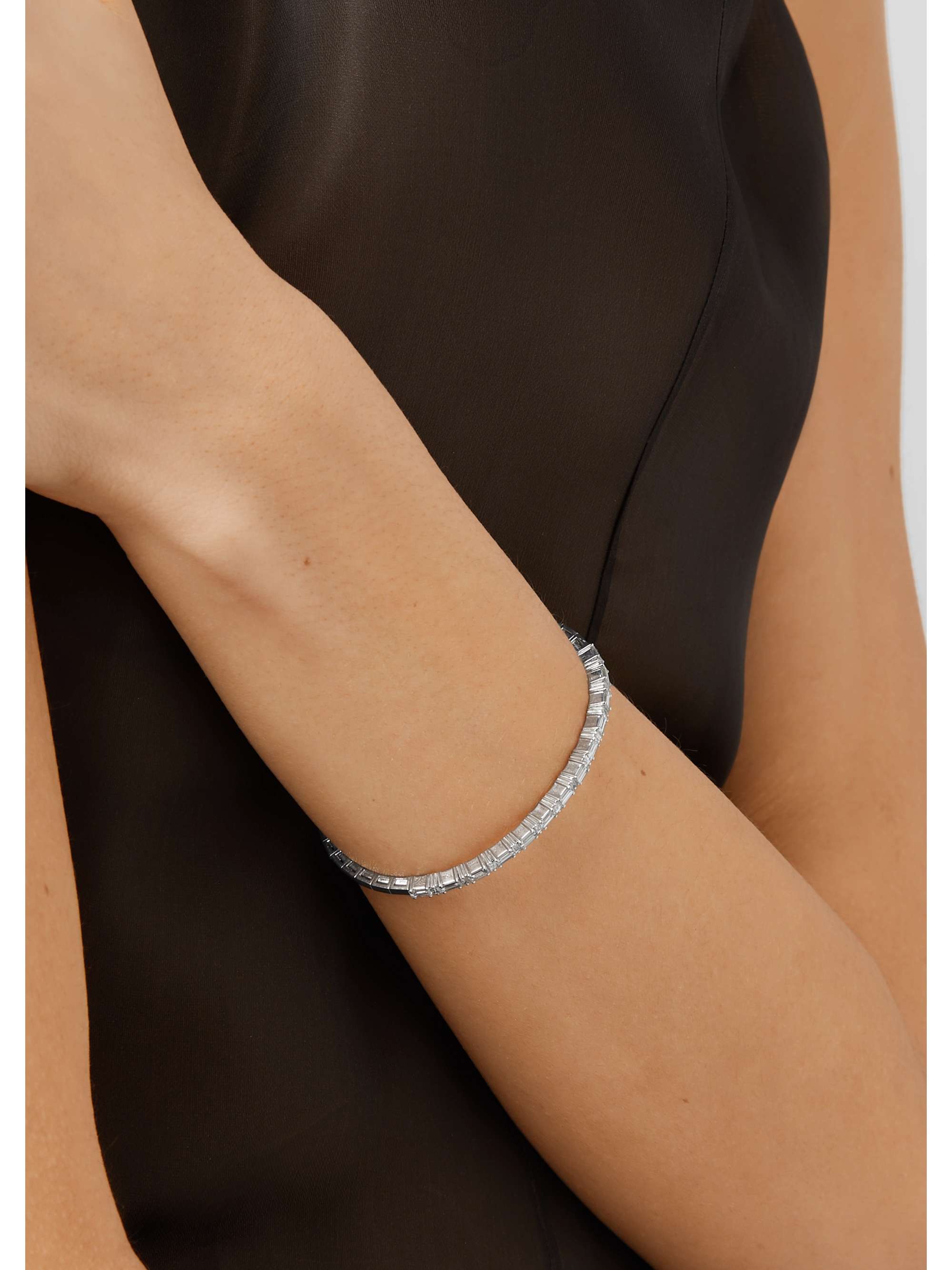 SUZANNE KALAN 18-karat white gold diamond cuff