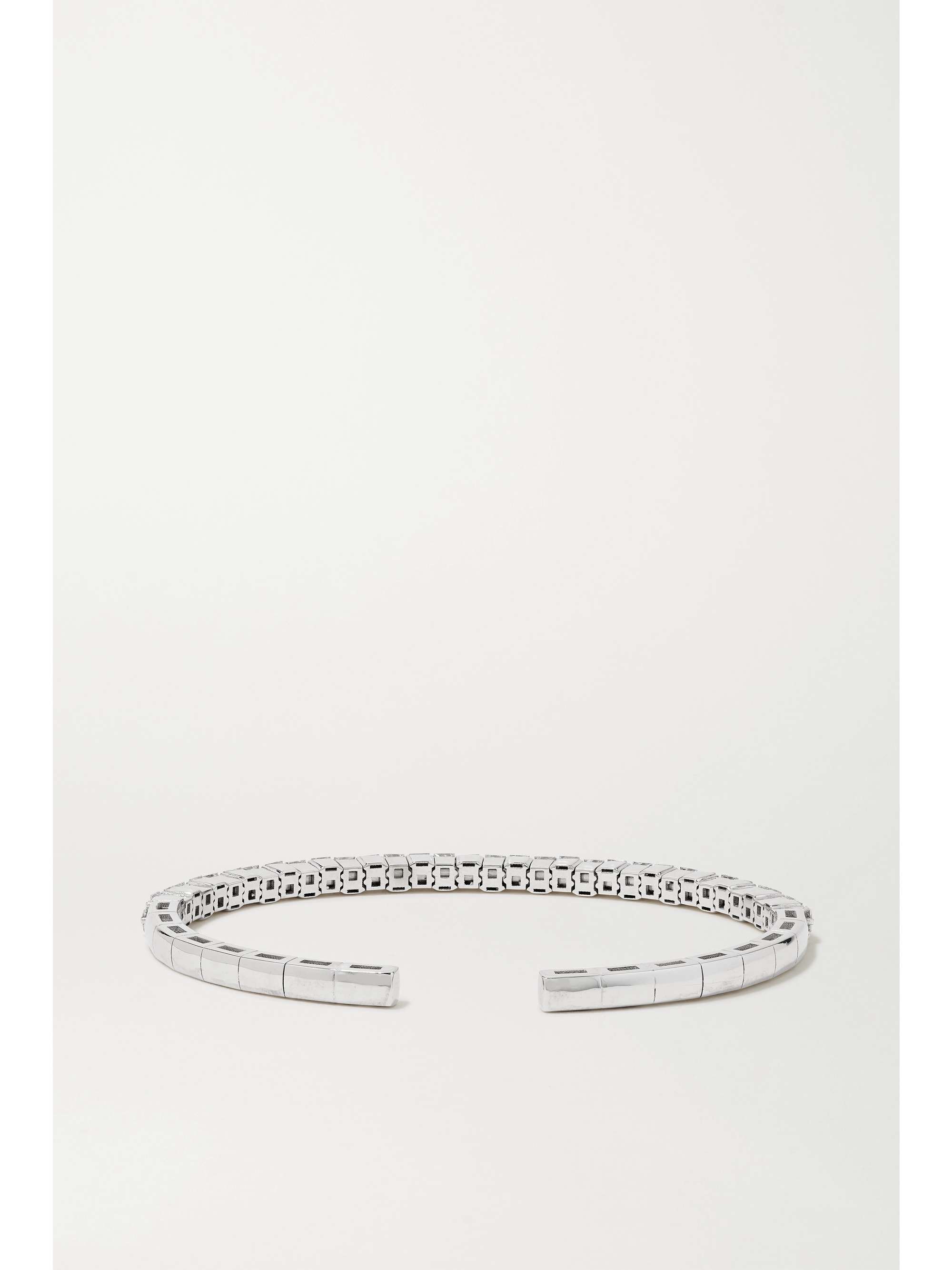 SUZANNE KALAN 18-karat white gold diamond cuff
