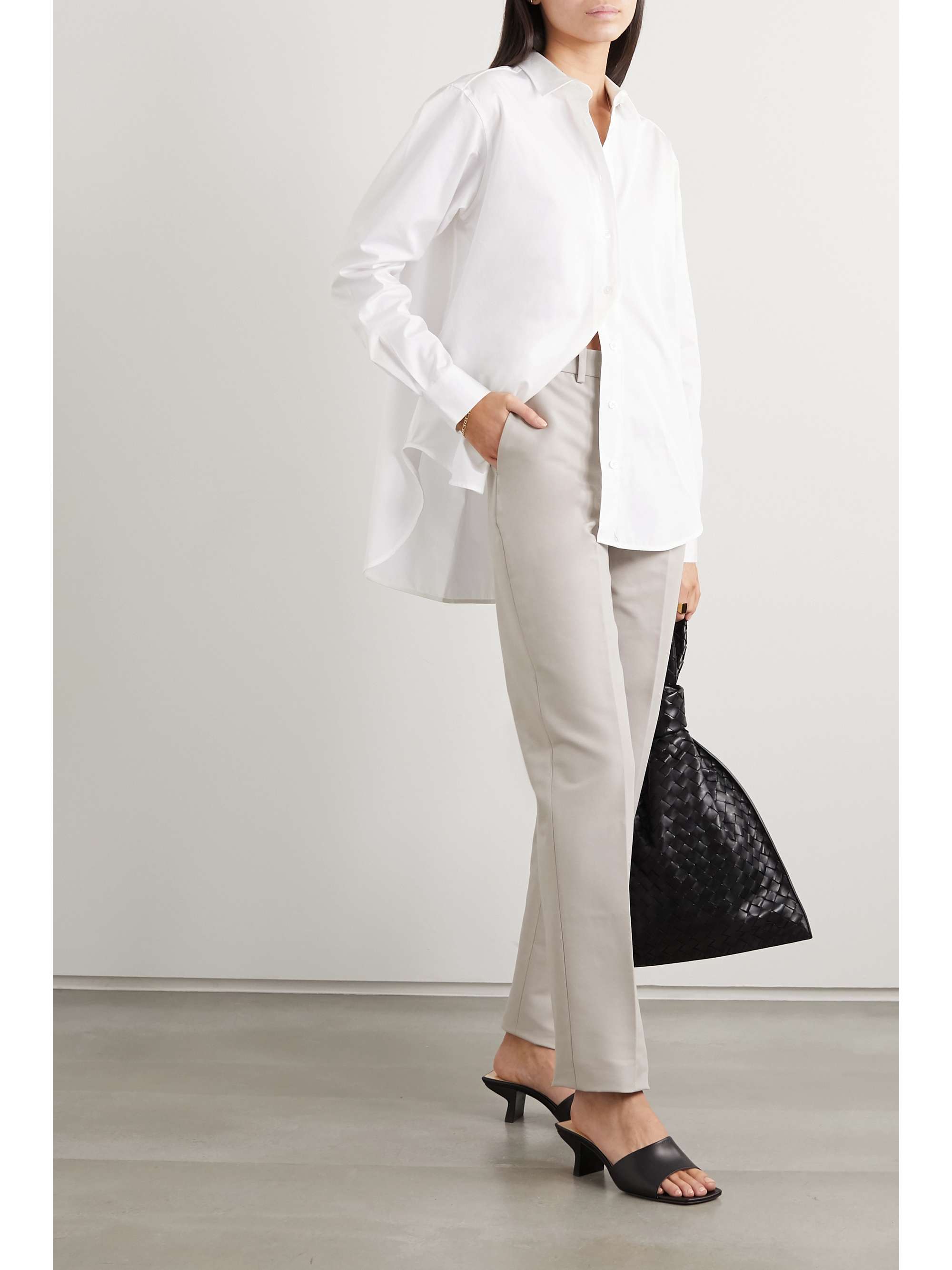 White Capri cotton-poplin shirt 