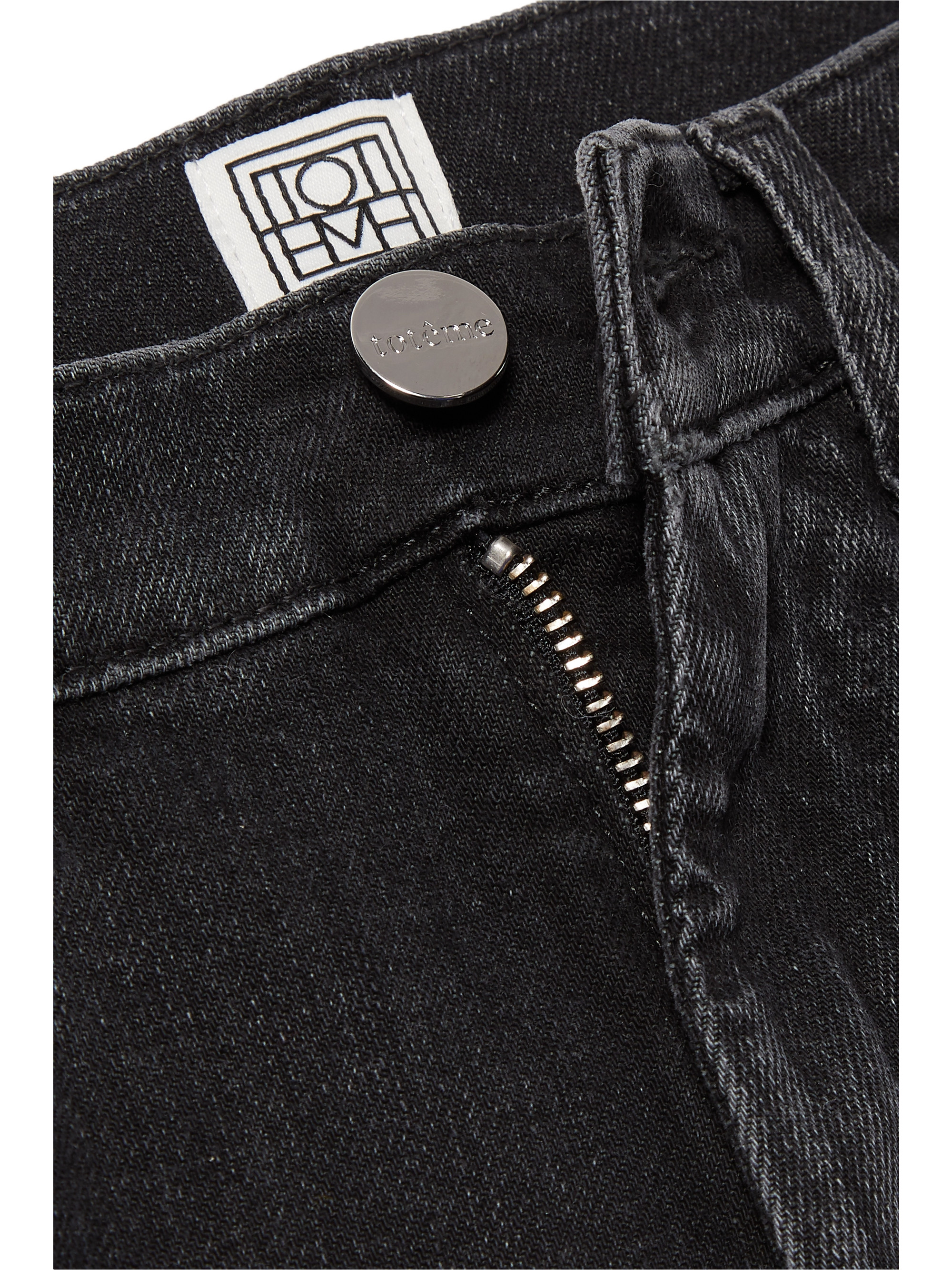 TOTEME Twisted Seam high-rise straight-leg jeans