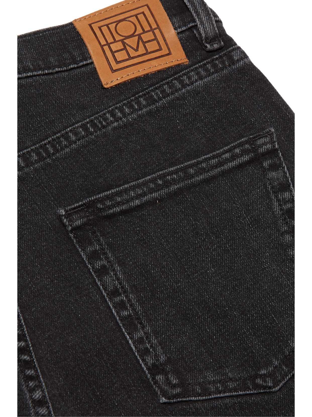 Twisted Seam High-Rise Straight-Leg Jeans