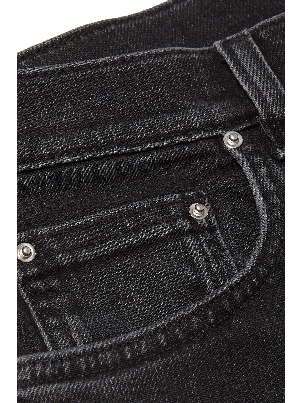 Twisted Seam High-Rise Straight-Leg Jeans