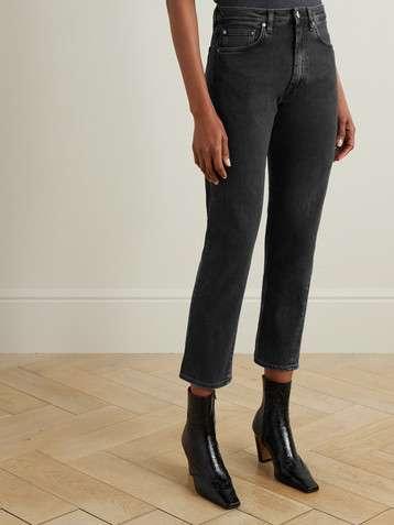 TOTEME Twisted Seam high-rise straight-leg jeans