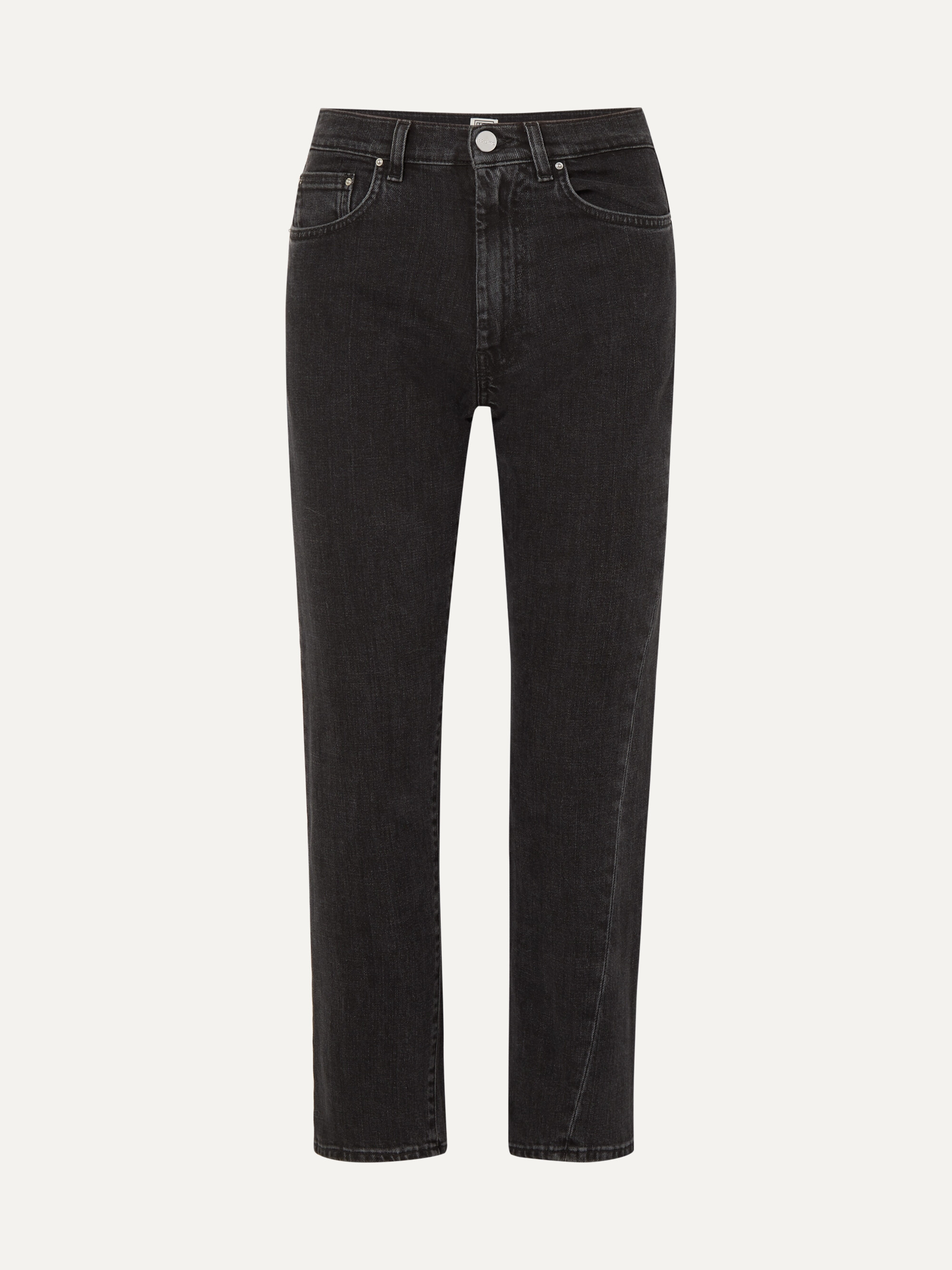 TOTEME Twisted Seam high-rise straight-leg jeans