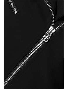 Black Hadley stretch-crepe biker jacket | VERONICA BEARD | NET-A-PORTER