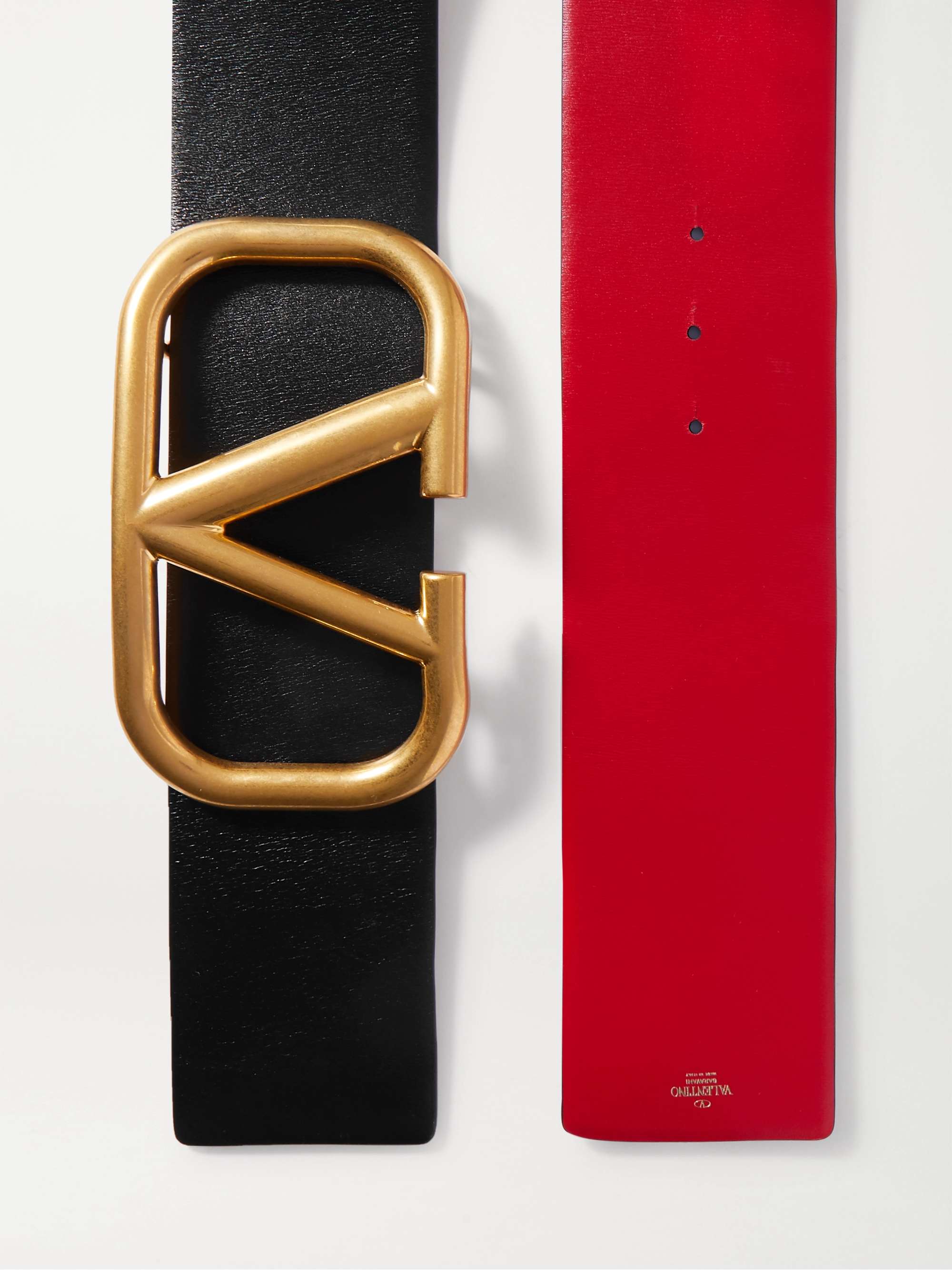 VALENTINO GARAVANI Reversible Leather Waist Belt NET A PORTER