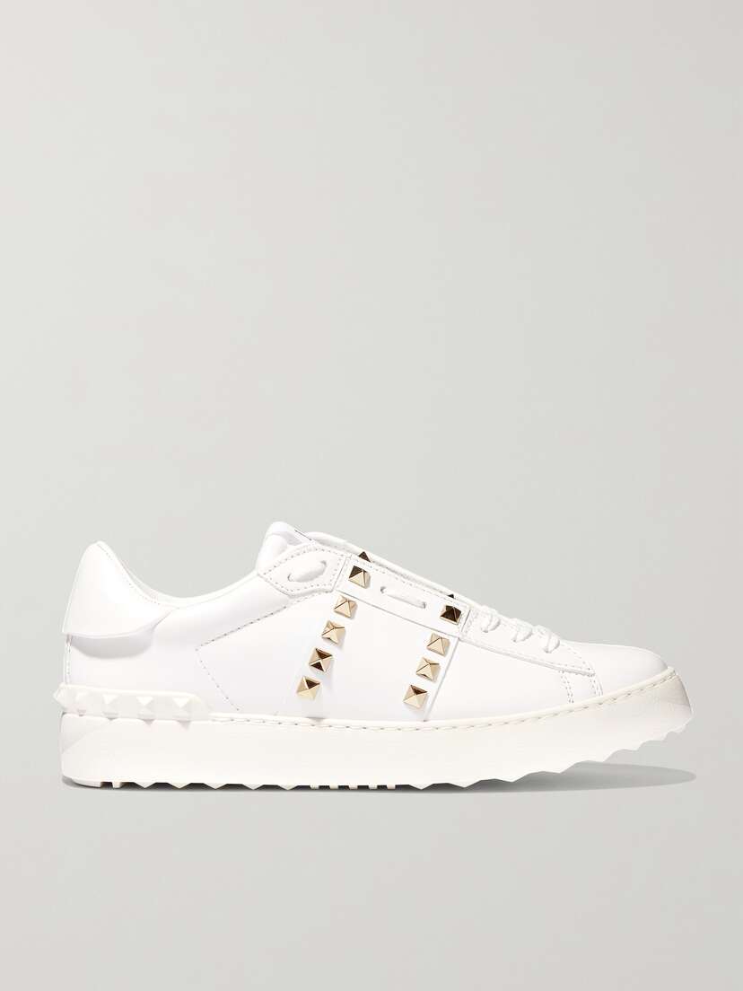 Valentino Garavani — Rockstud Untitled leather sneakers