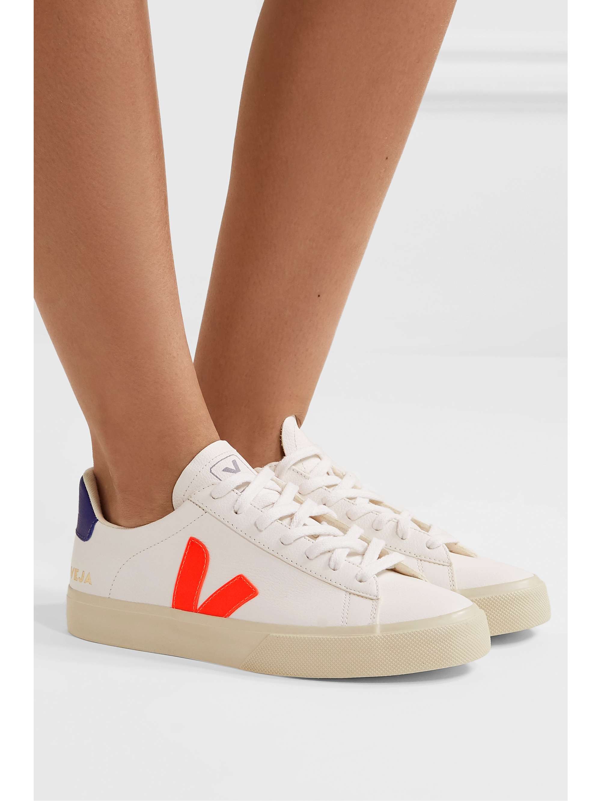 VEJA Campo textured-leather sneakers