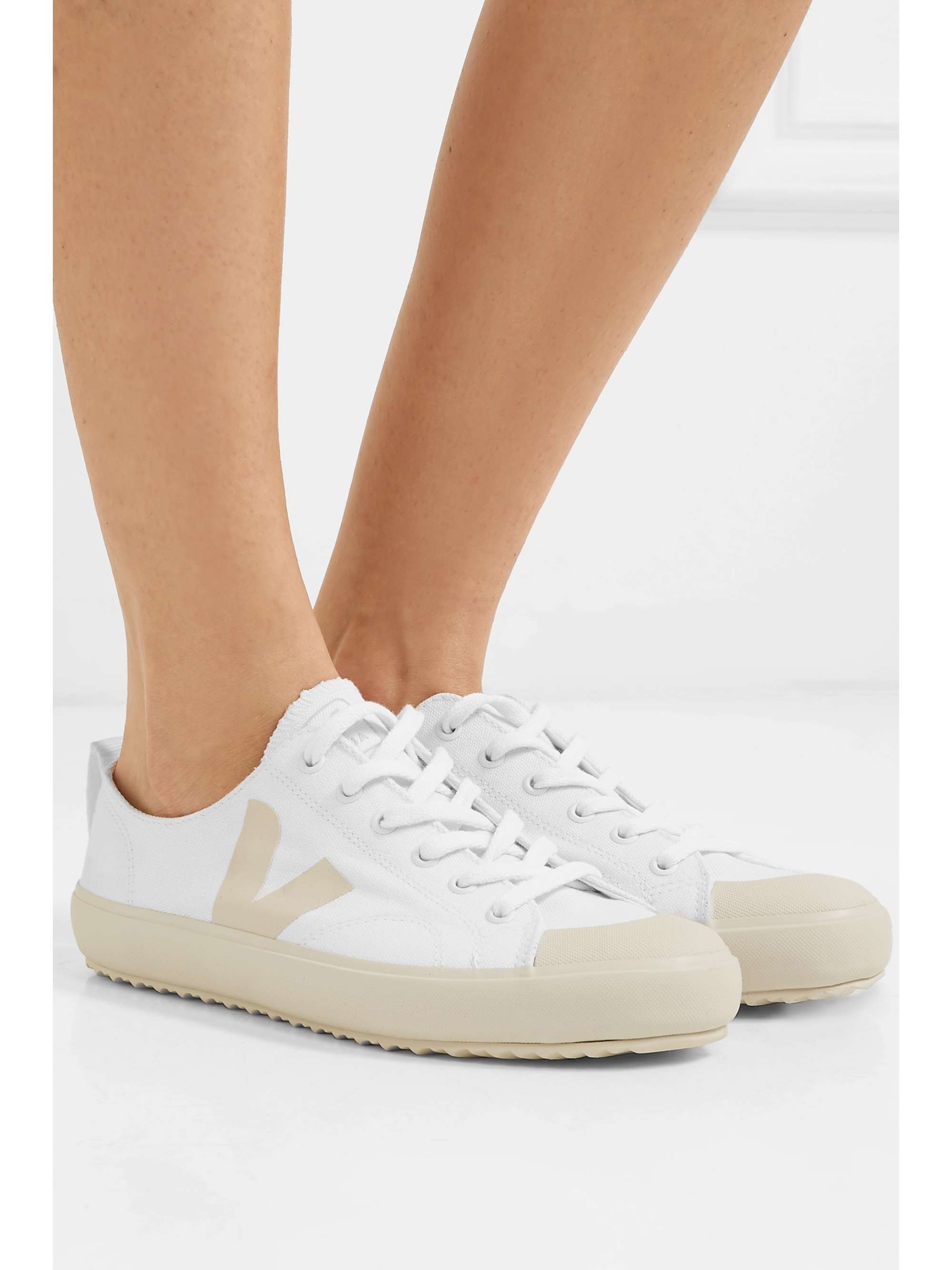 VEJA + NET SUSTAIN Nova organic cotton-canvas sneakers