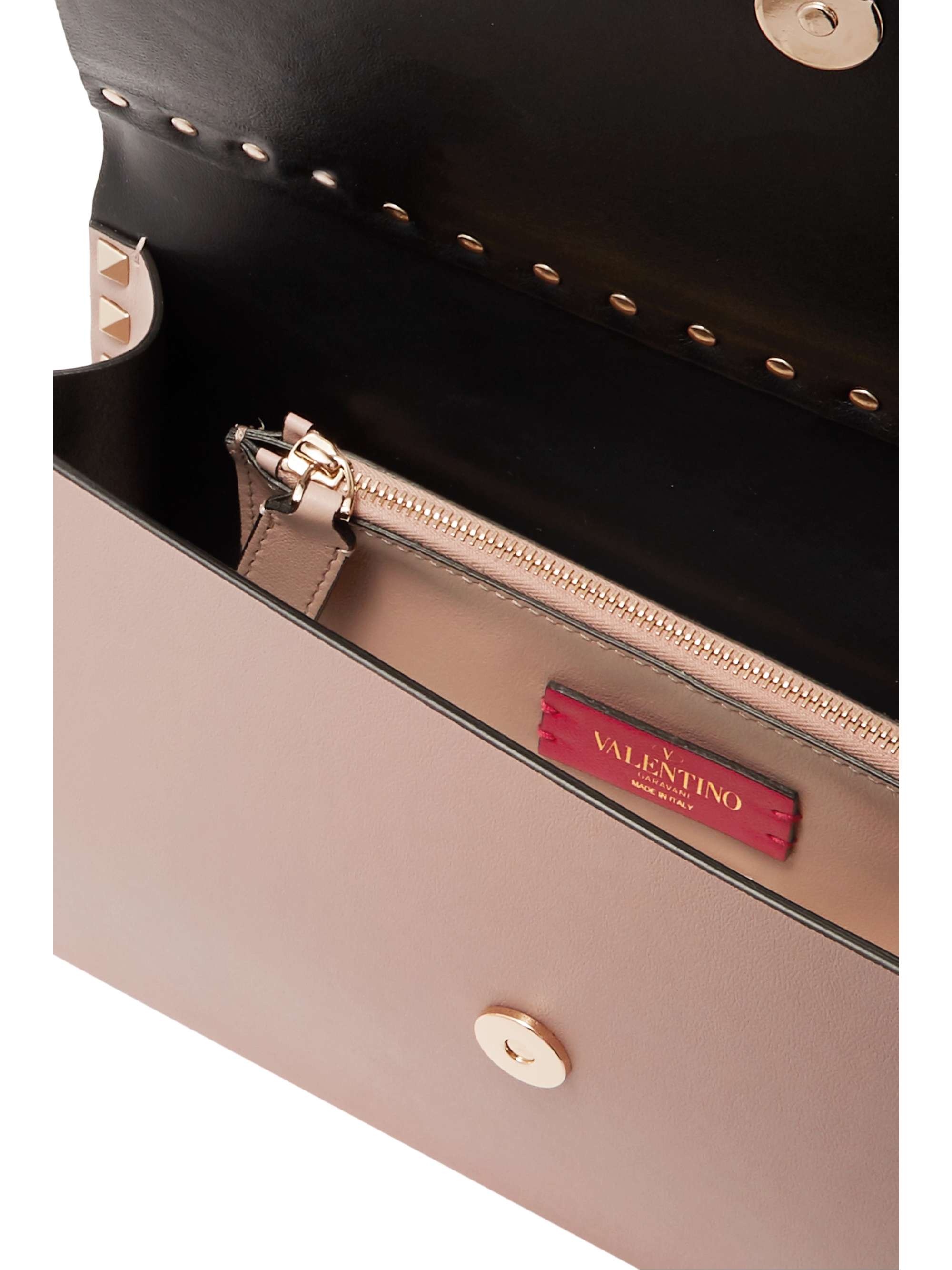 VALENTINO GARAVANI Valentino Garavani Rockstud leather clutch