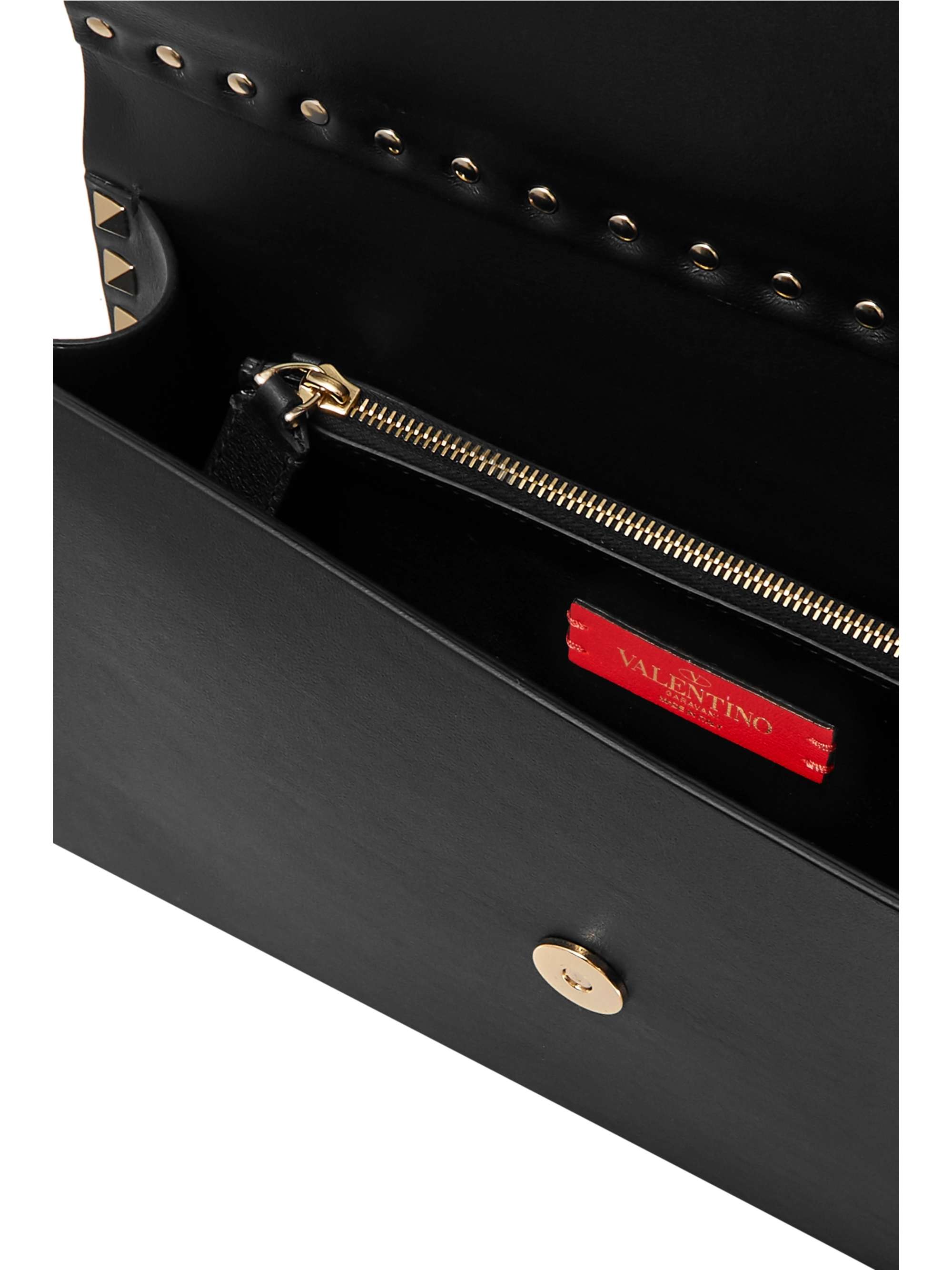 VALENTINO GARAVANI Valentino Garavani Rockstud leather clutch