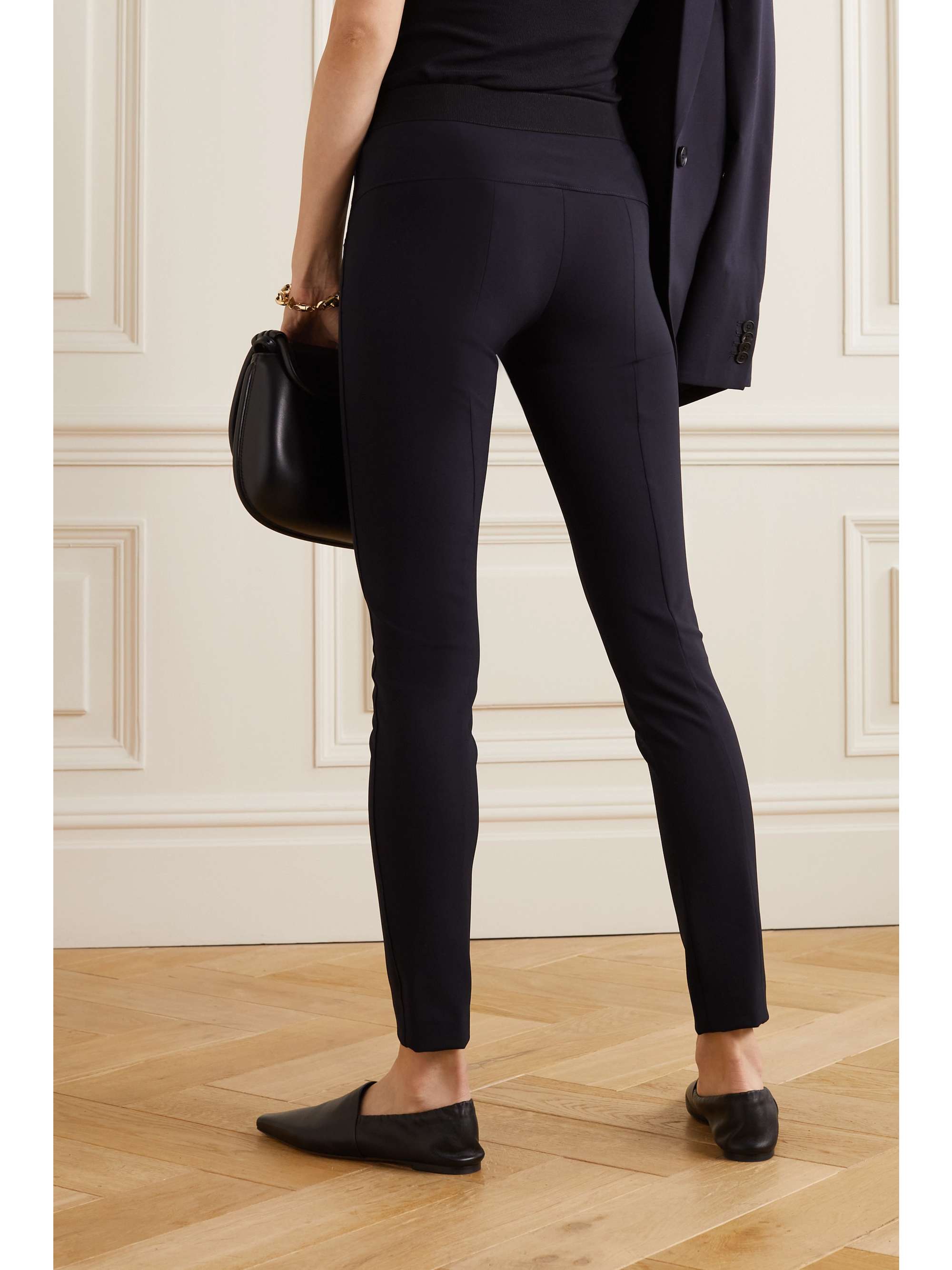 VERONICA BEARD Stretch-crepe slim-leg pants