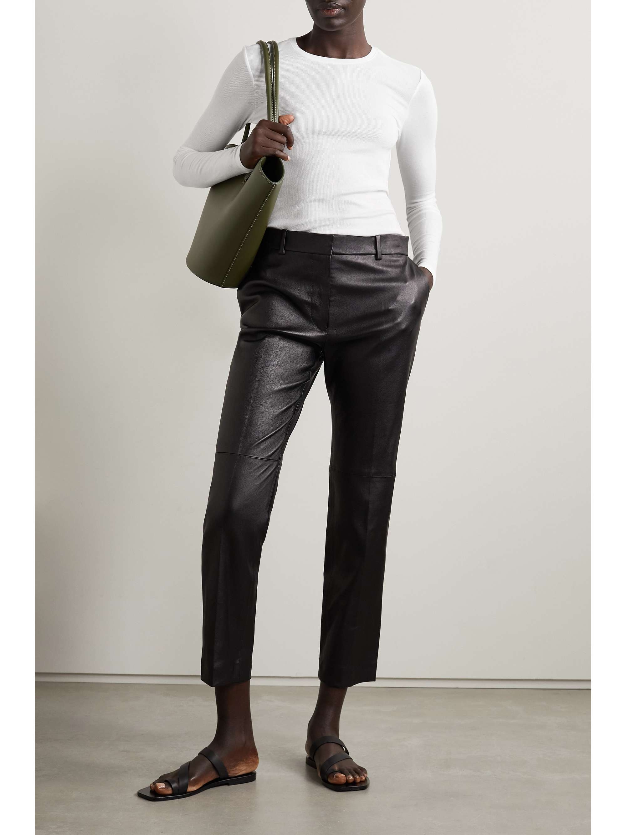 ATM ANTHONY THOMAS MELILLO Ribbed stretch-Micro Modal top