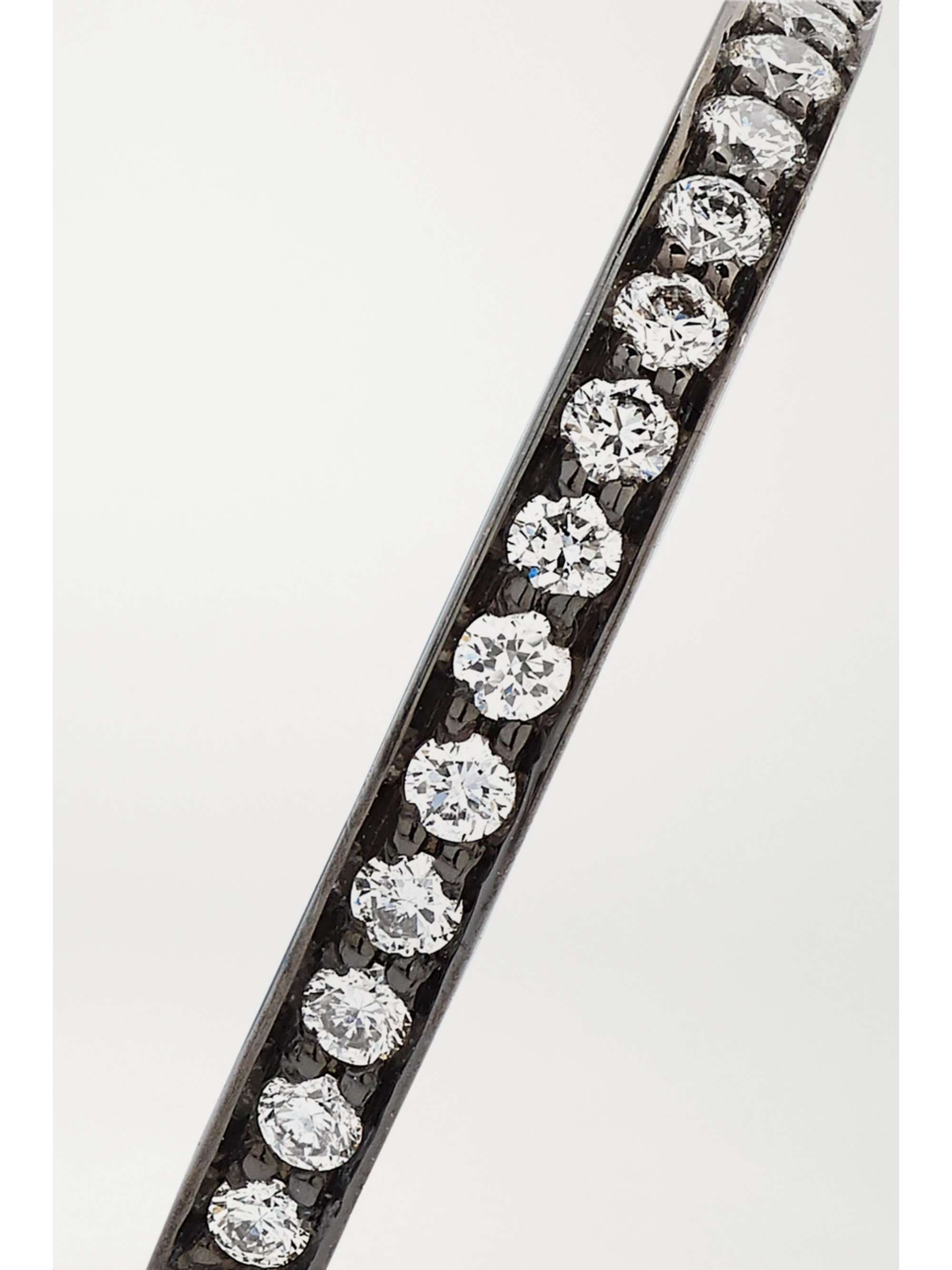 REPOSSI Antifer Creole aus geschwärztem 18 Karat Gold mit Diamanten