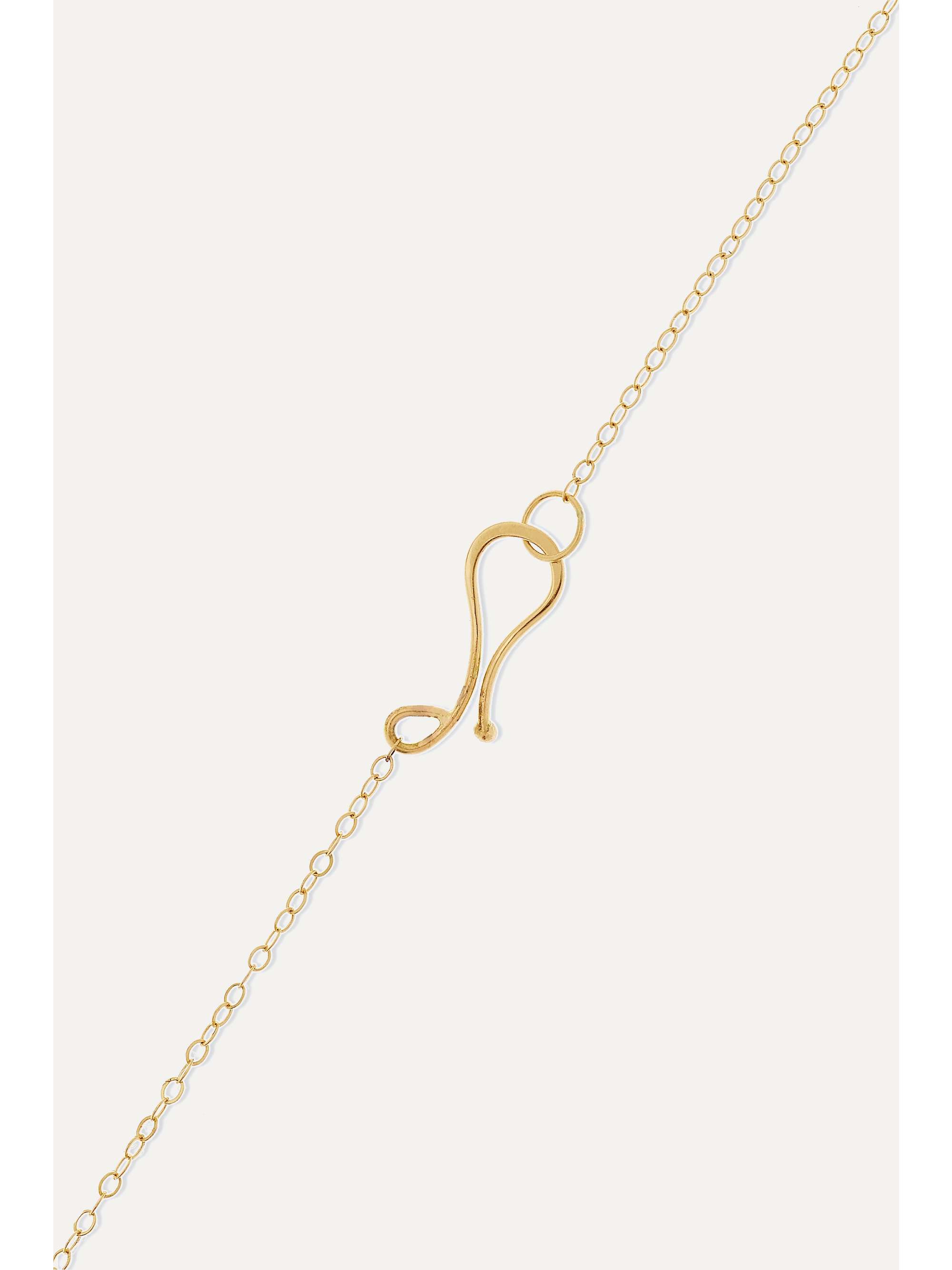 MELISSA JOY MANNING 14-karat gold ebony necklace