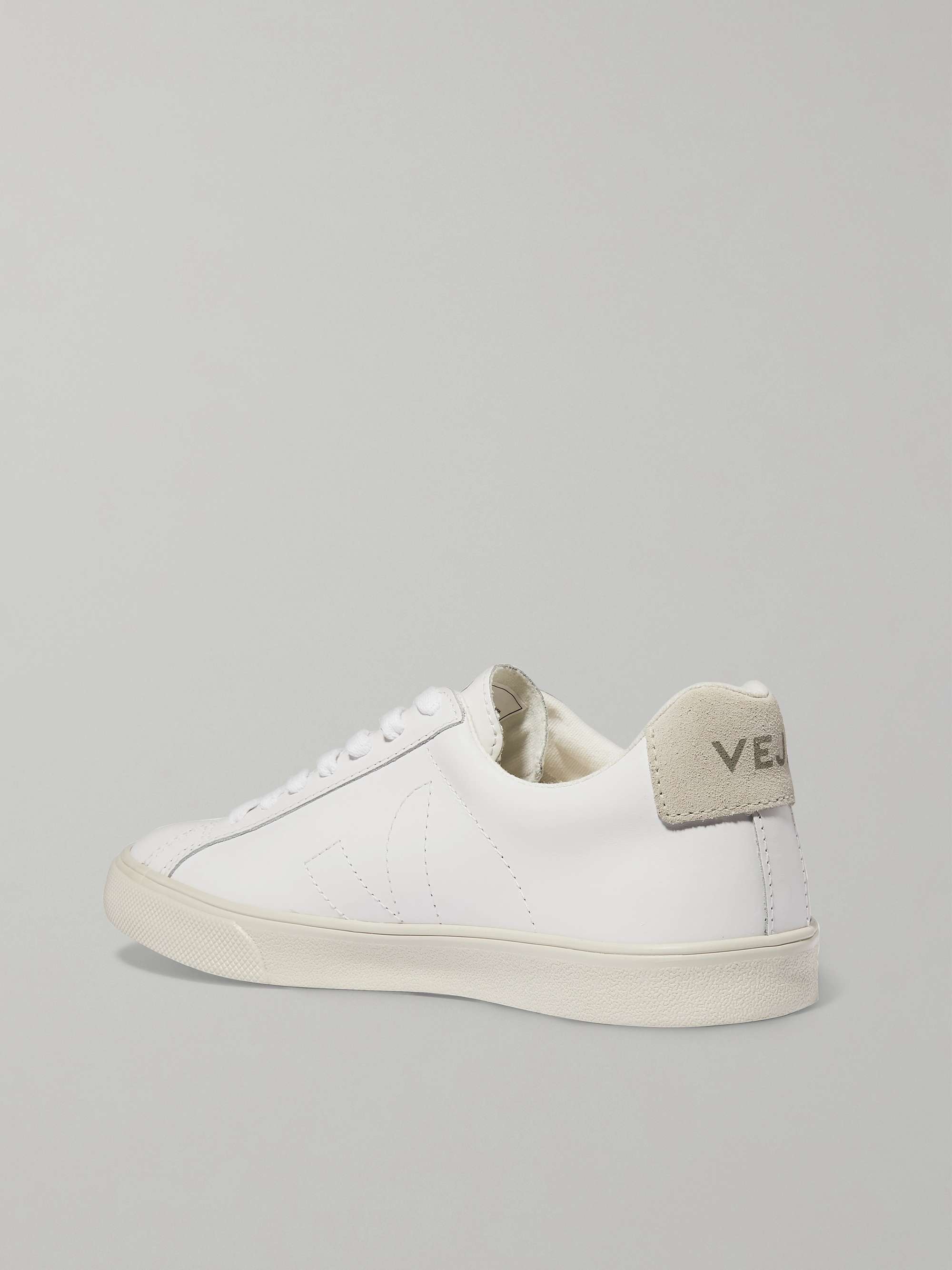 VEJA + NET SUSTAIN Esplar rubber-trimmed leather sneakers