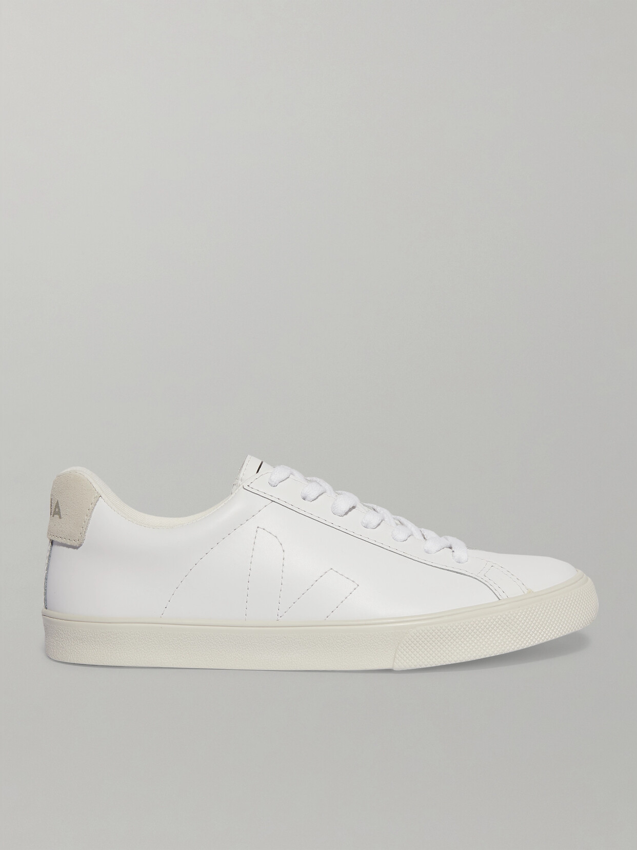 Veja - + Net Sustain Esplar Suede-trimmed Leather Sneakers - White