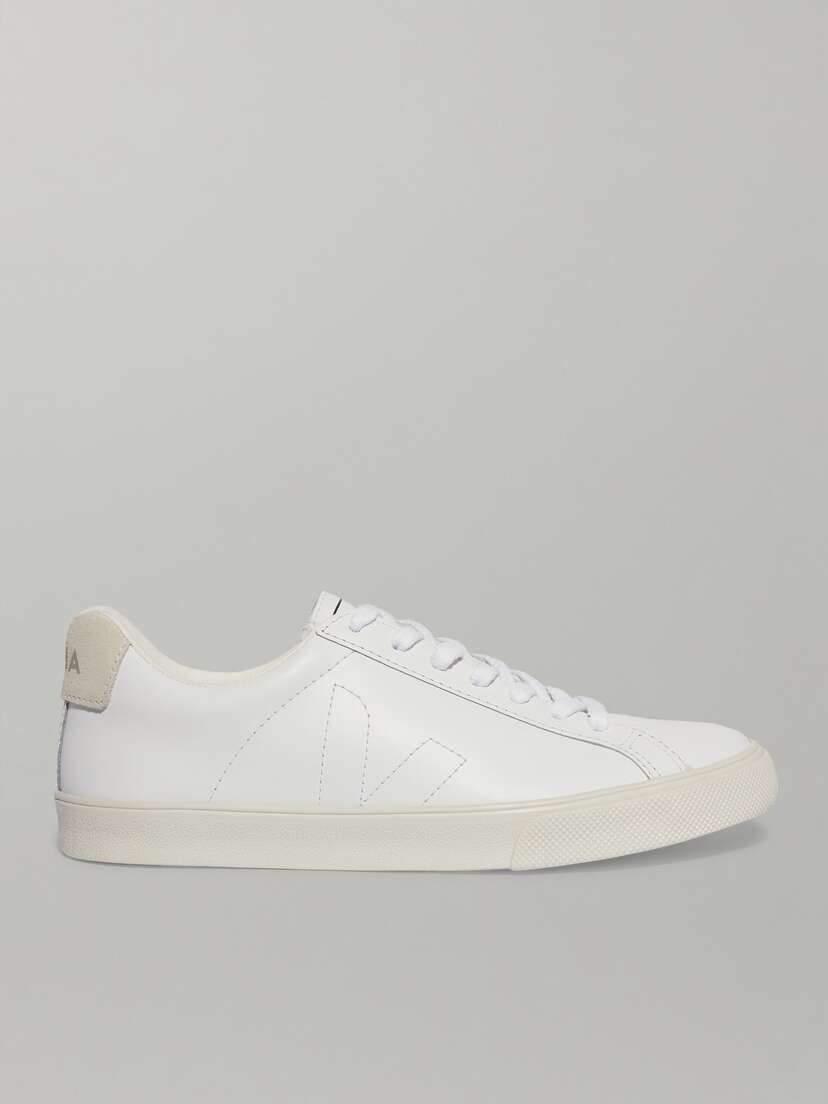 Veja + Net Sustain Esplar Suede-trimmed Leather Sneakers