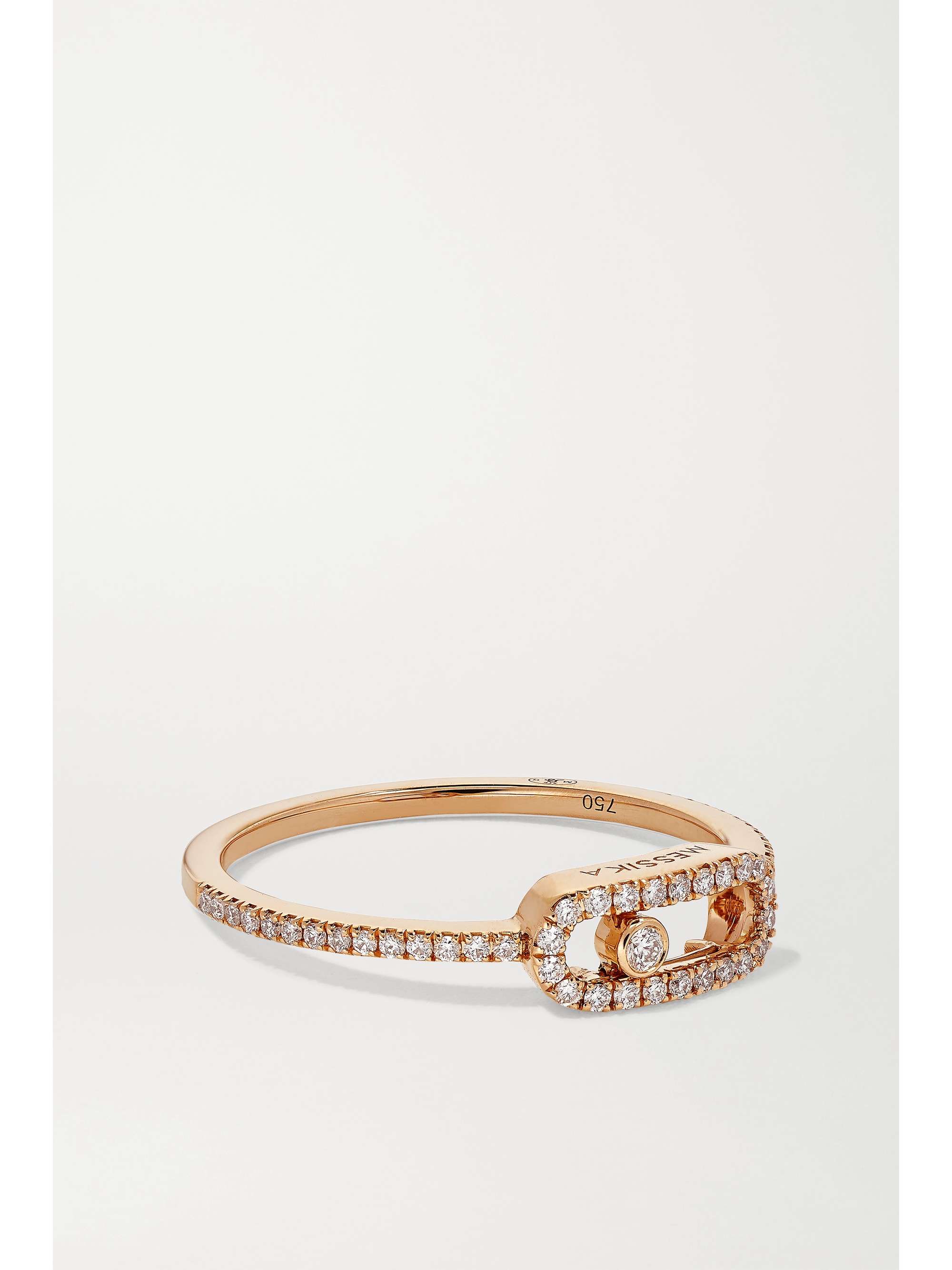 Rose gold Move Uno 18-karat rose gold diamond ring | MESSIKA | NET-A-PORTER