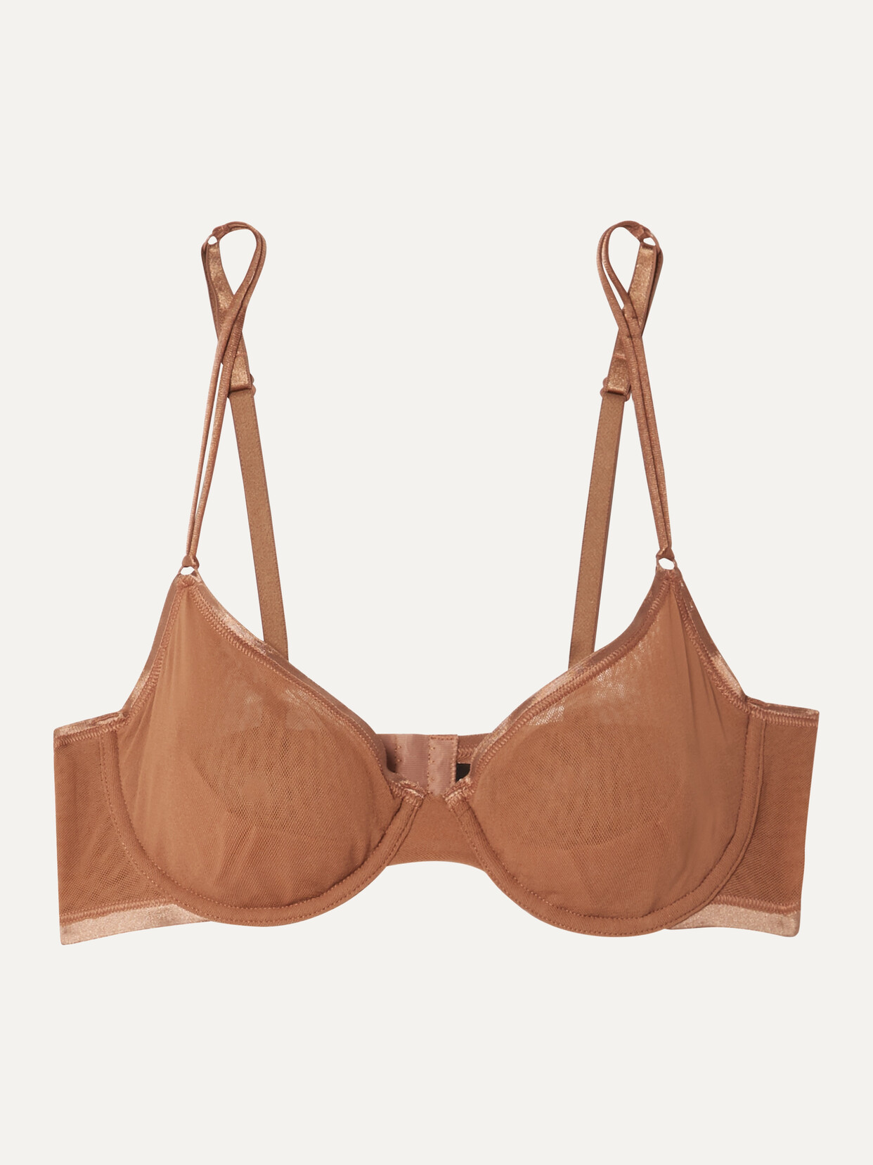 Cosabella Soiré Confidence Mesh Underwired Soft-cup Bra - Brown