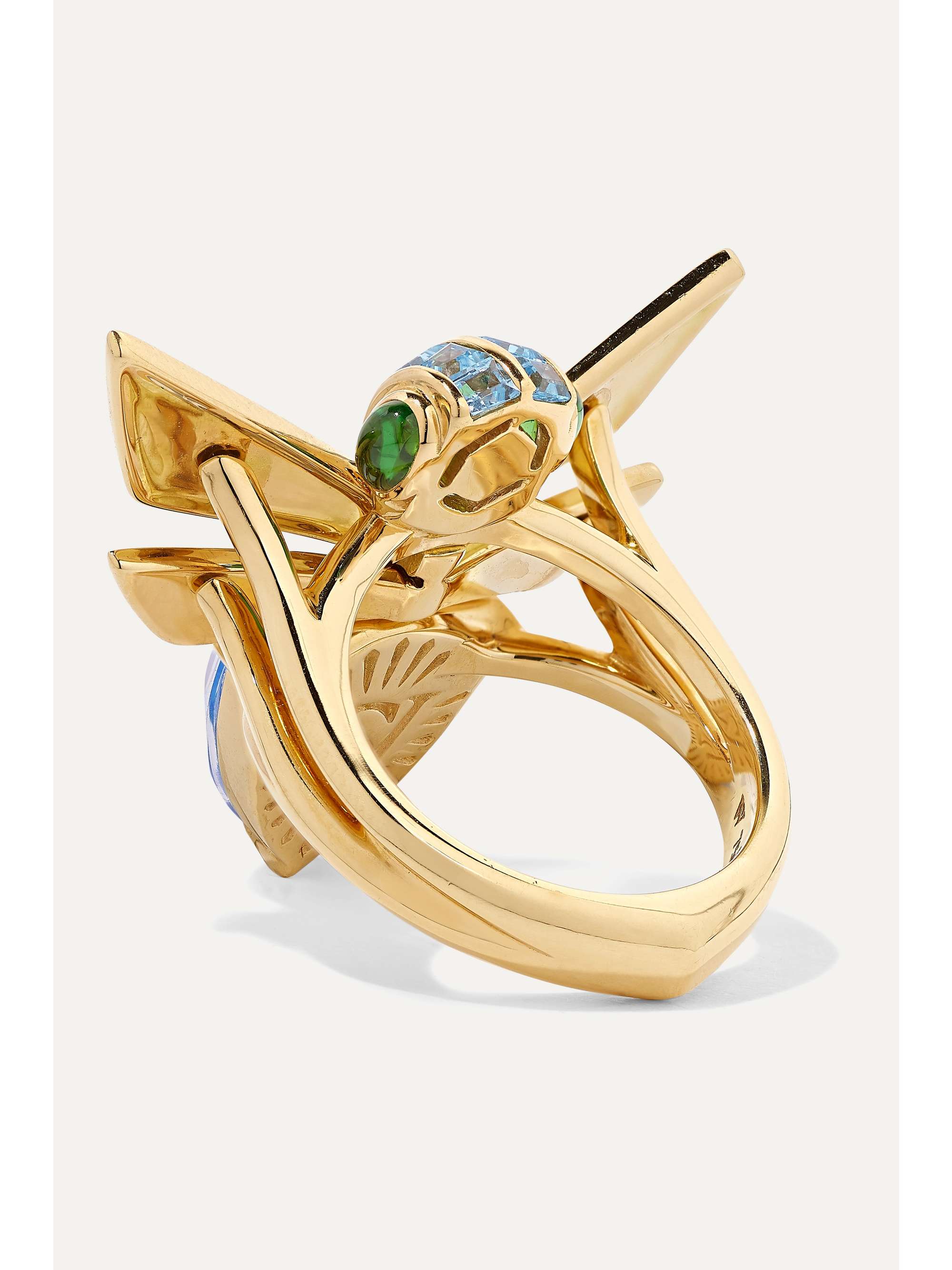 STEPHEN WEBSTER + NET SUSTAIN Jitterbug 18-karat gold multi-stone ring
