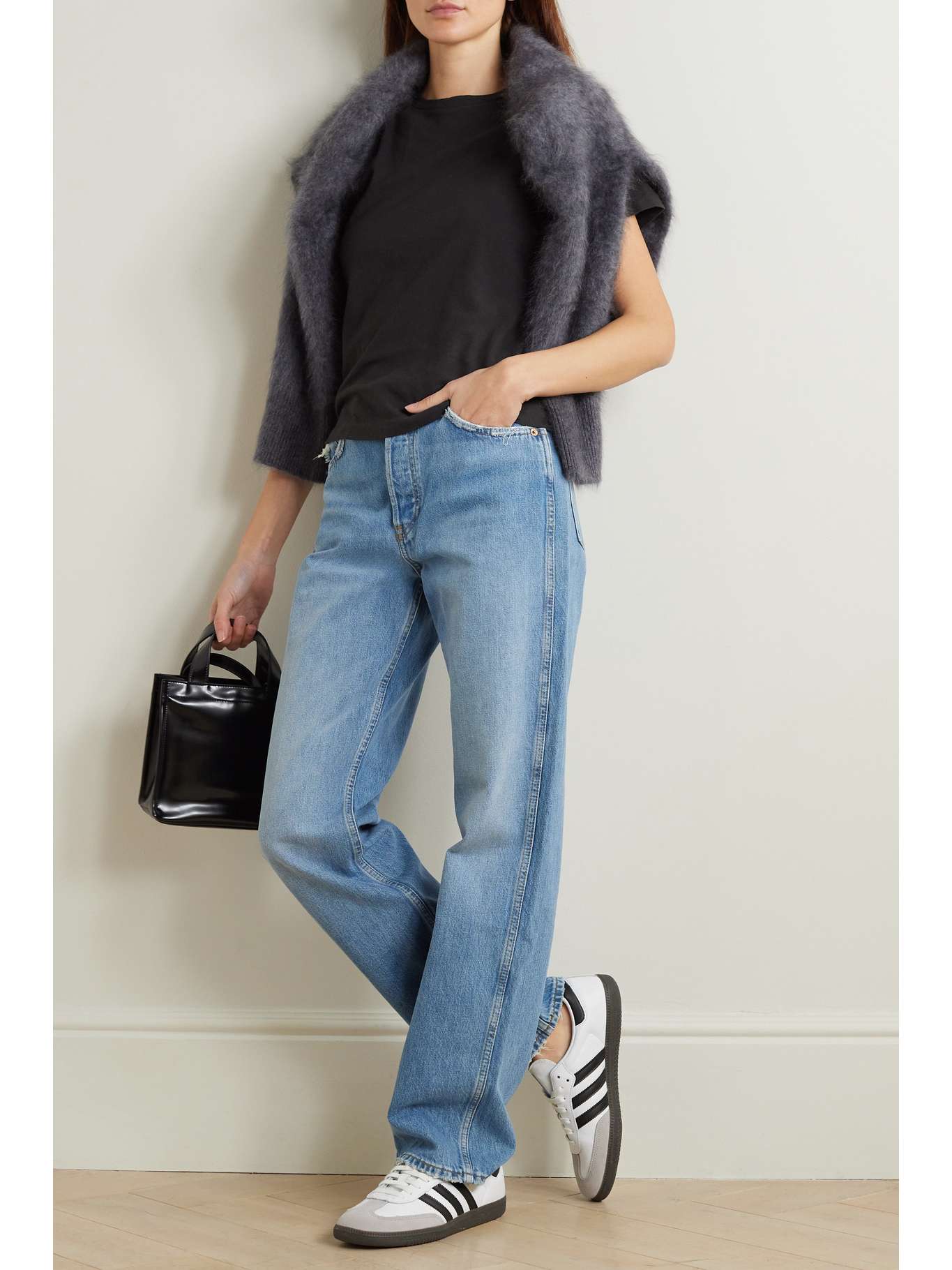 RE/DONE Classic cottonjersey Tshirt NETAPORTER