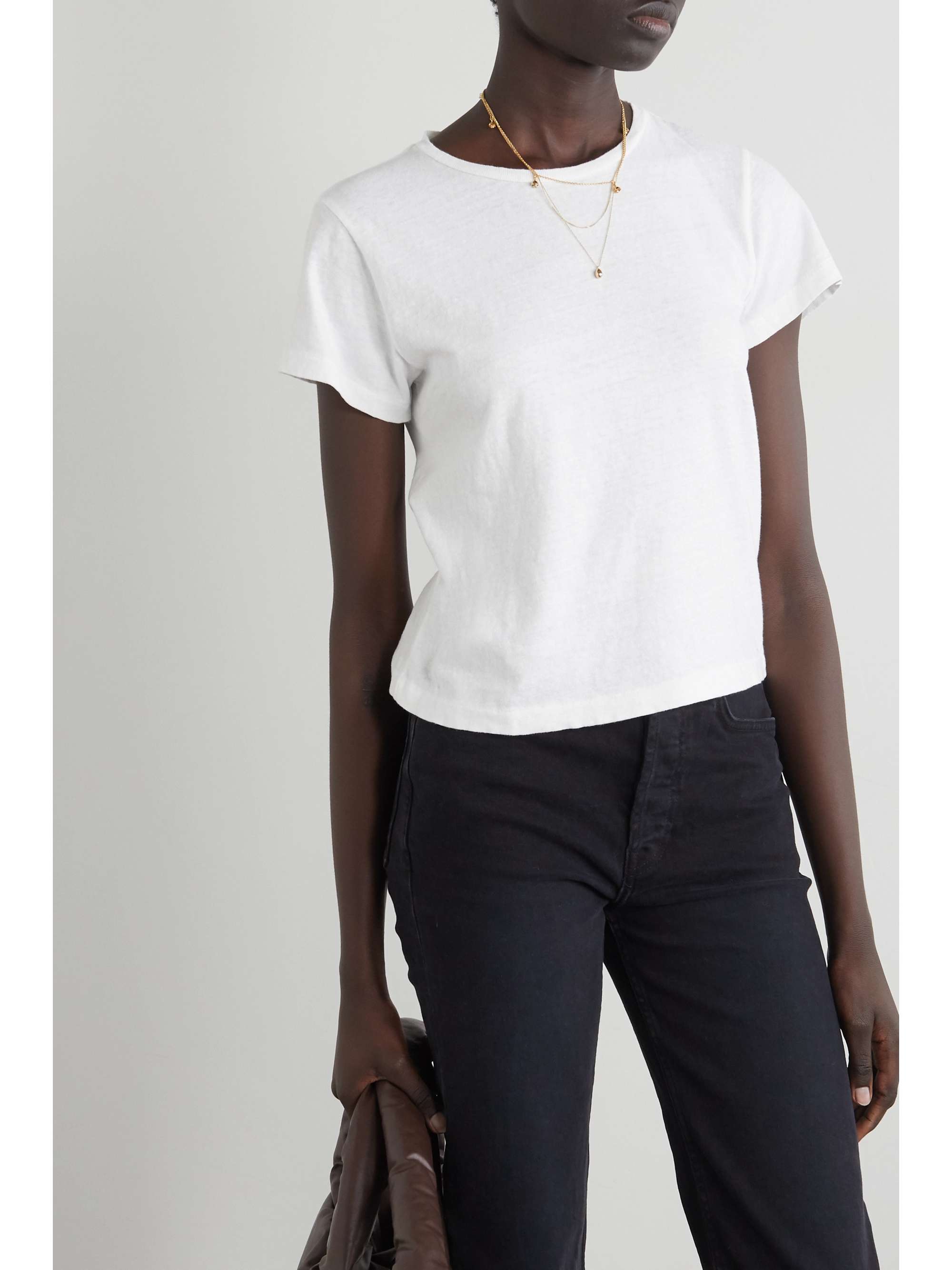 RE/DONE Classic cottonjersey Tshirt NETAPORTER