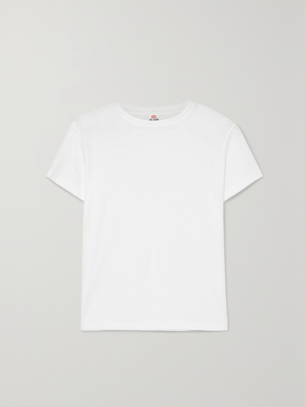 Re/done White Hanes Edition 1950s Boxy T-shirt In White