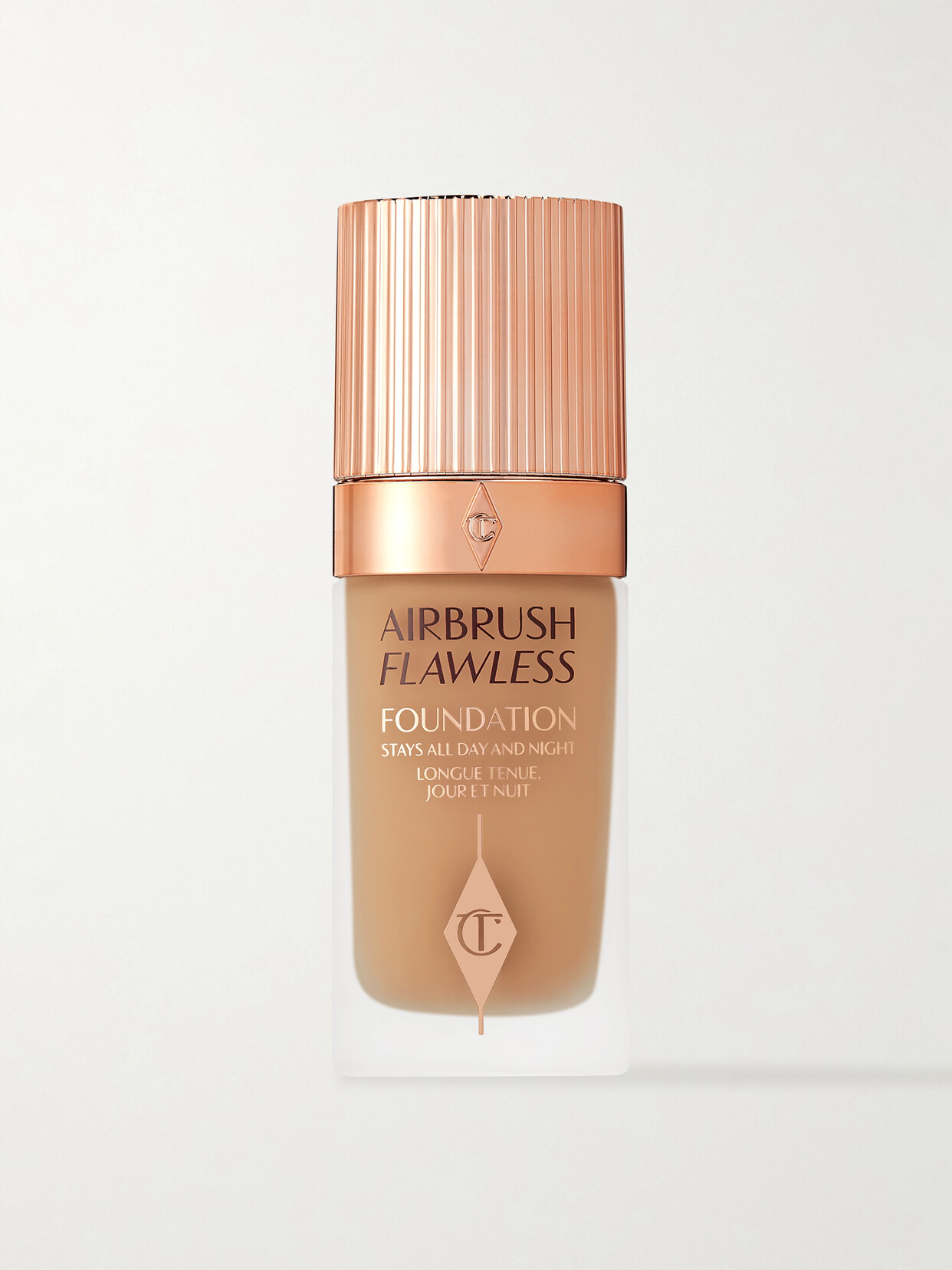 Shop Charlotte Tilbury Airbrush Flawless Foundation - 7 Warm, 30ml In Neutrals