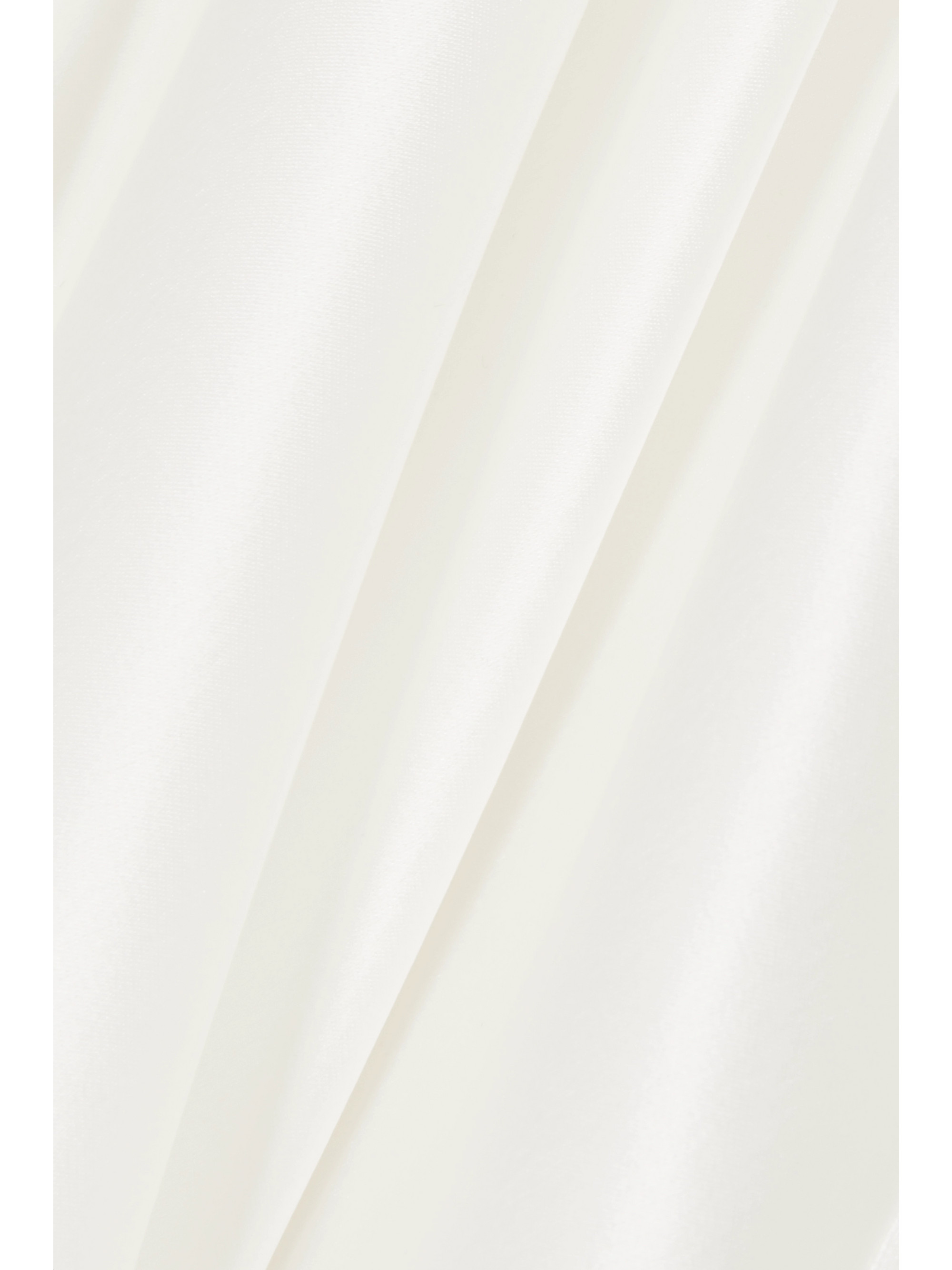 Galvan Mayfair halterneck asymmetric satin gown