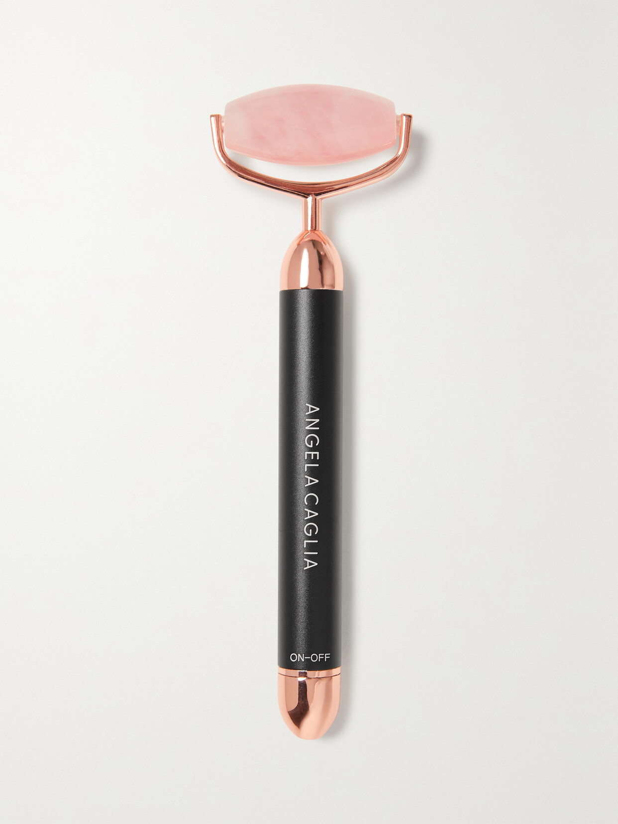 ANGELA CAGLIA VIBRATING ROSE QUARTZ FACE SCULPTING ROLLER