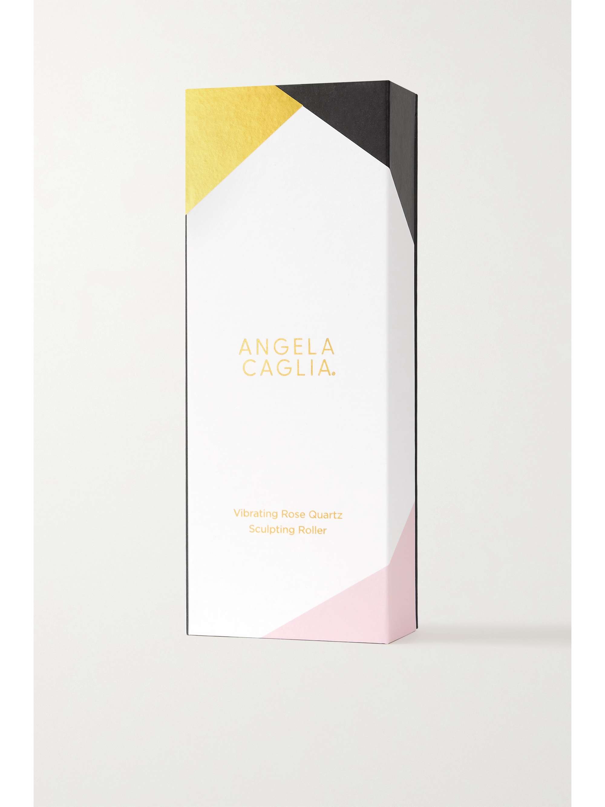 ANGELA CAGLIA Vibrating Rose Quartz Face Sculpting Roller