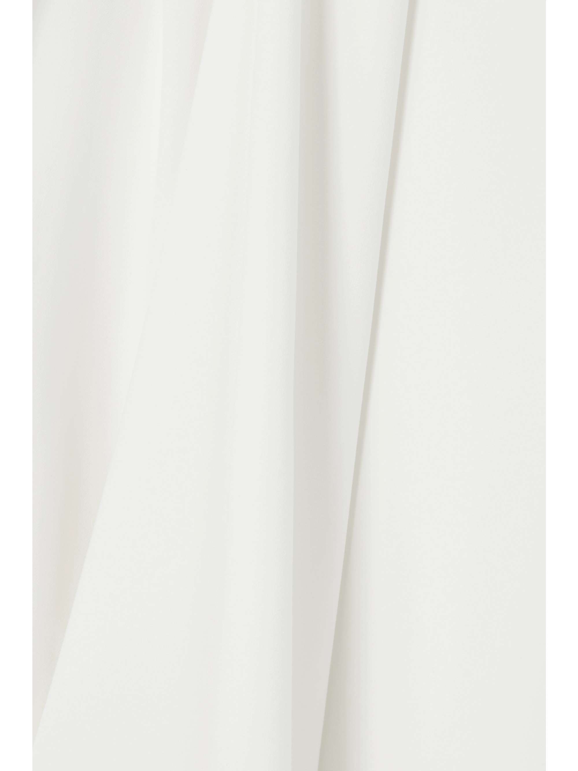 BRANDON MAXWELL One-shoulder draped crepe gown