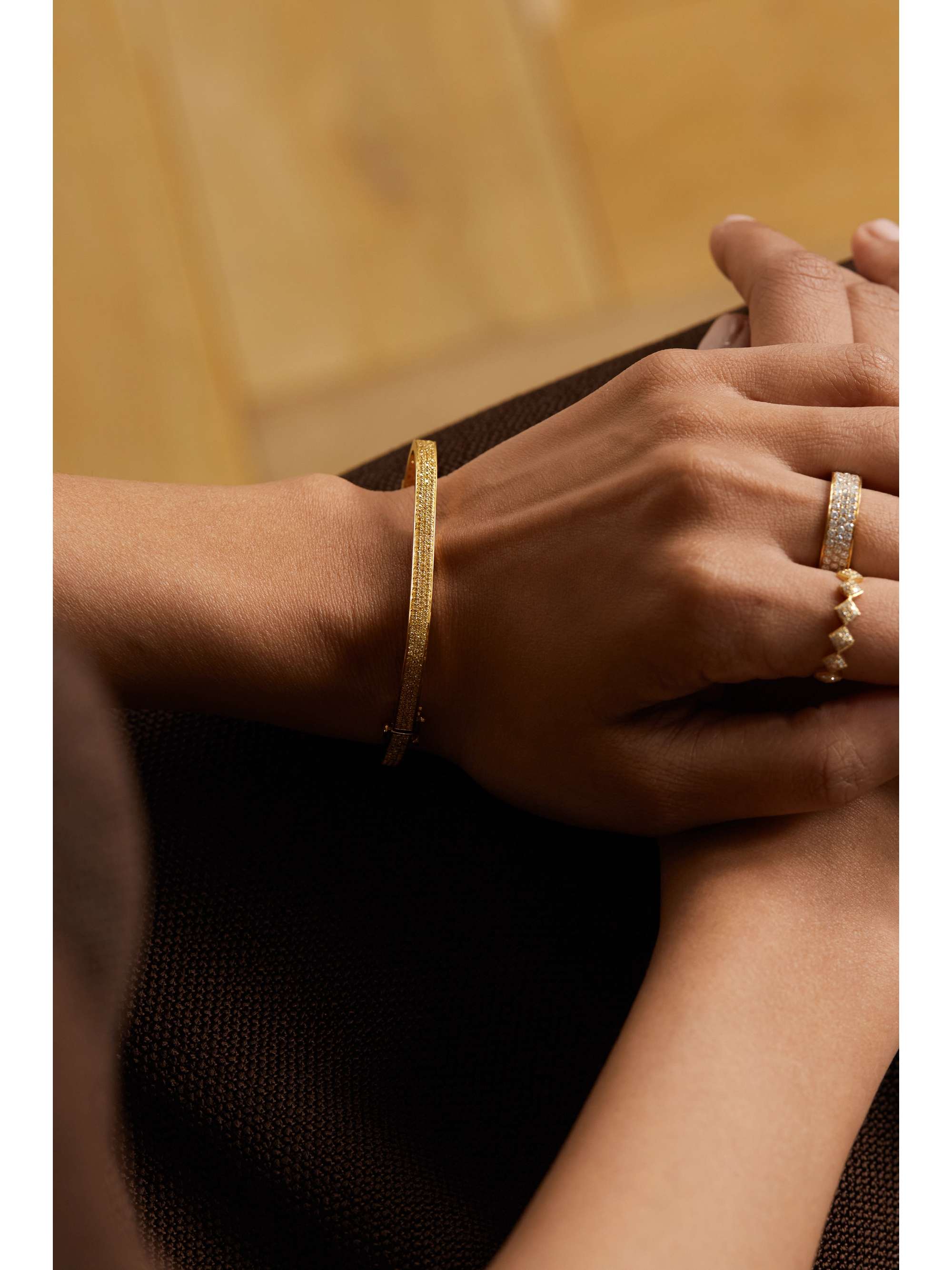 OFIRA Geo 18-karat gold sapphire bracelet