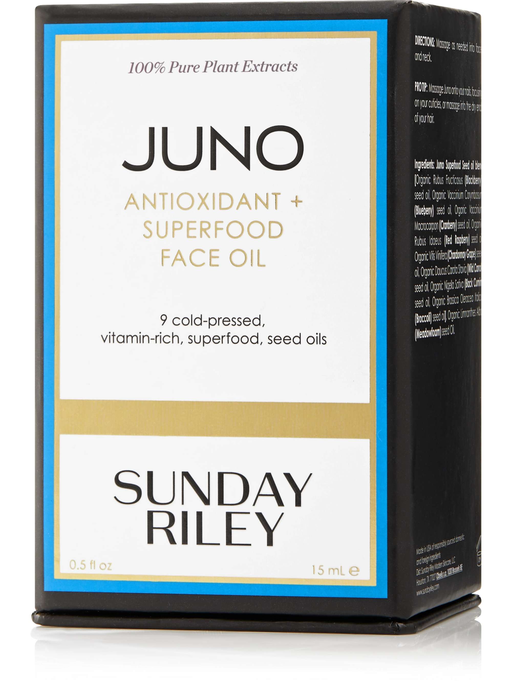 SUNDAY RILEY Juno Antioxidant + Superfood Face Oil, 15ml NETAPORTER
