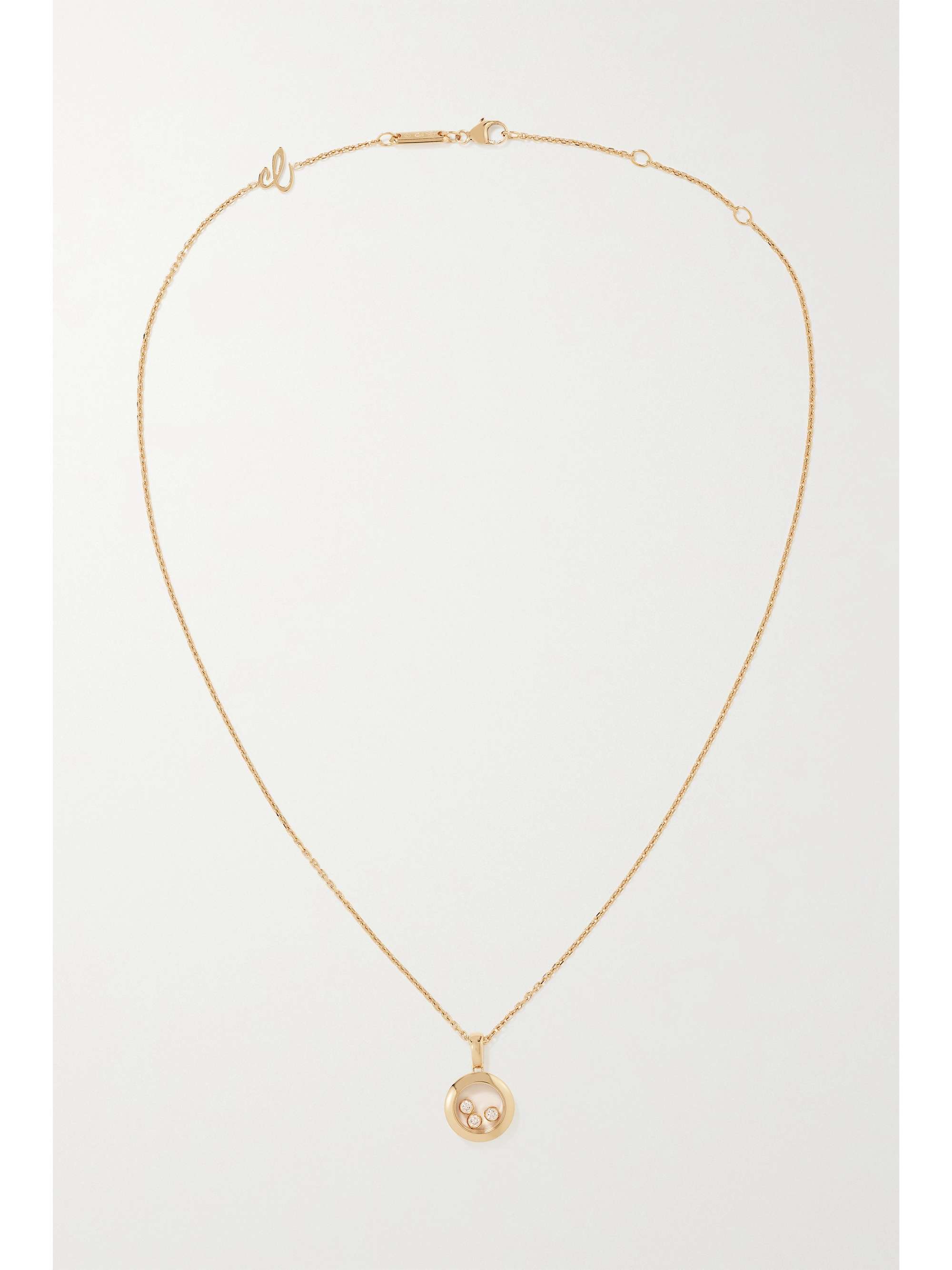 CHOPARD + NET SUSTAIN Happy Diamonds 18-karat gold diamond necklace