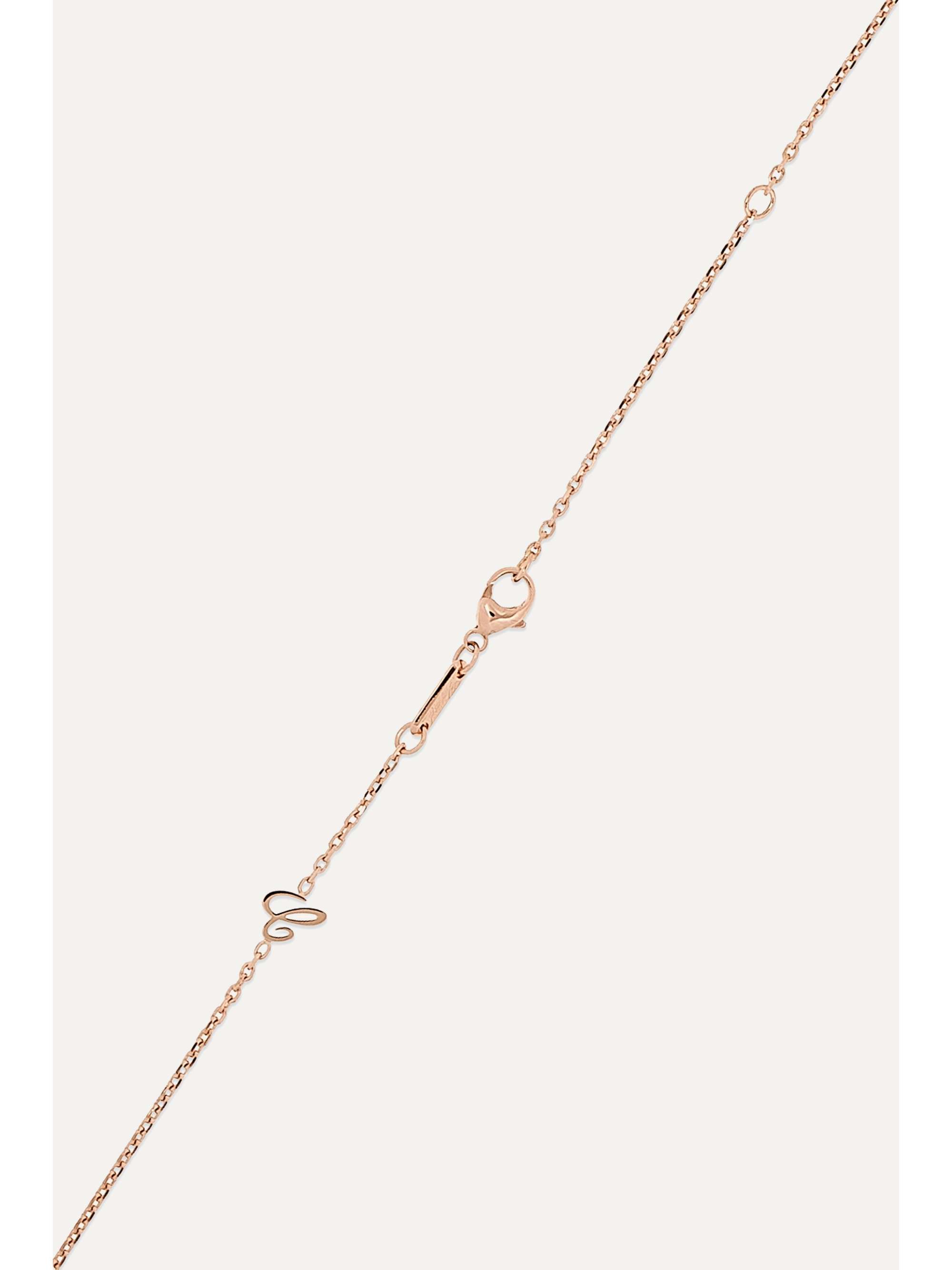 CHOPARD + NET SUSTAIN Happy Diamonds 18-karat rose gold diamond necklace