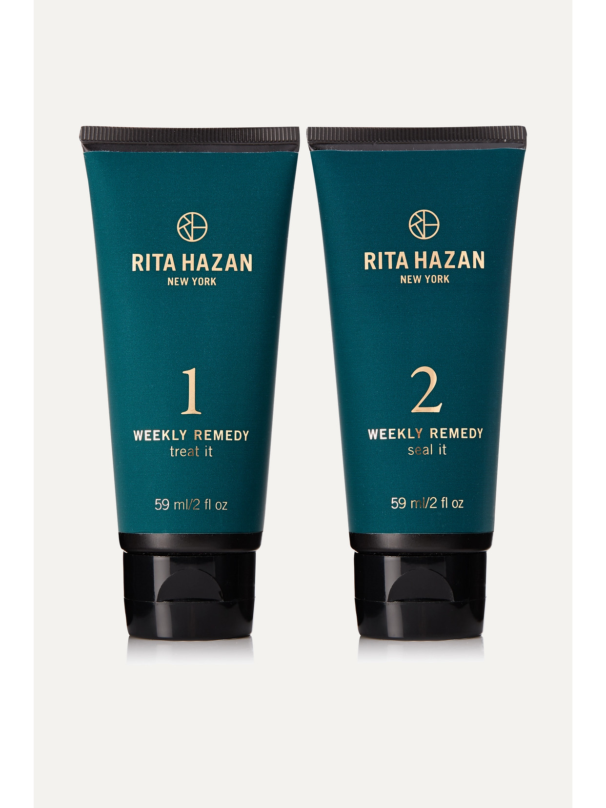 Rita Hazan Weekly Remedy Treatment For Deep Hydration & Superior Shine 2 X 2 oz Tubes/ 60 ml In Colorless