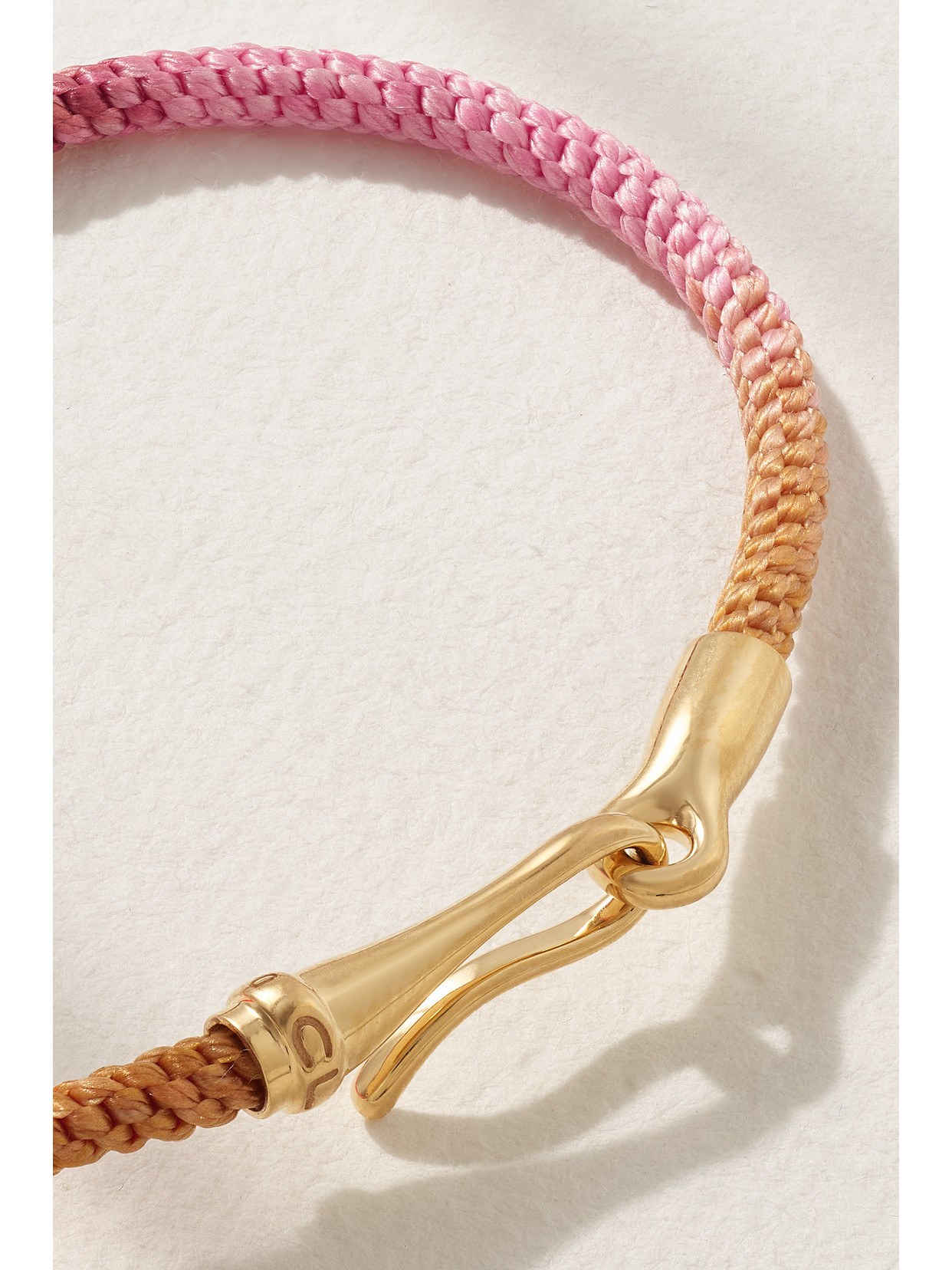 Shop Ole Lynggaard Copenhagen Life 18-karat Gold And Rope Bracelet