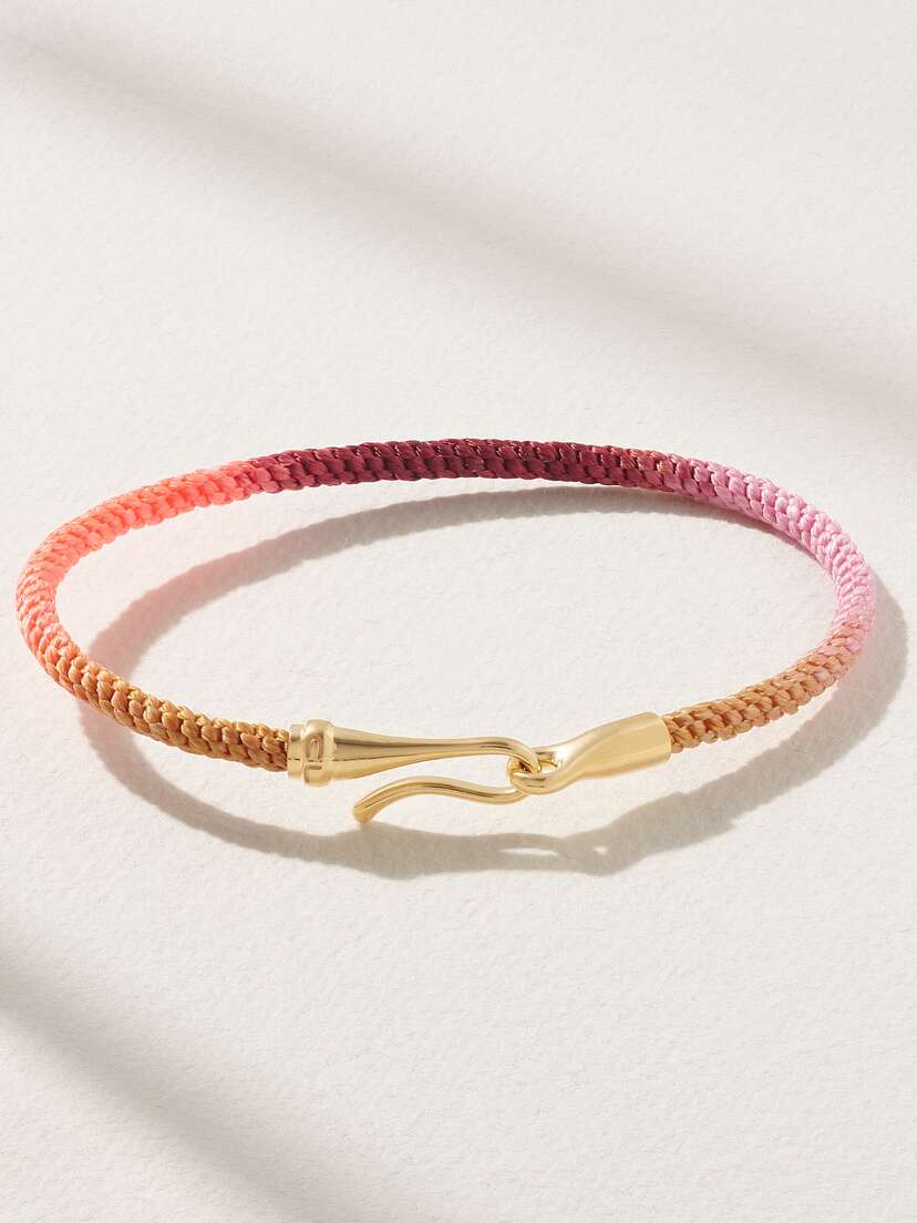 OLE LYNGGAARD COPENHAGEN Life 18-karat Gold And Rope Bracelet