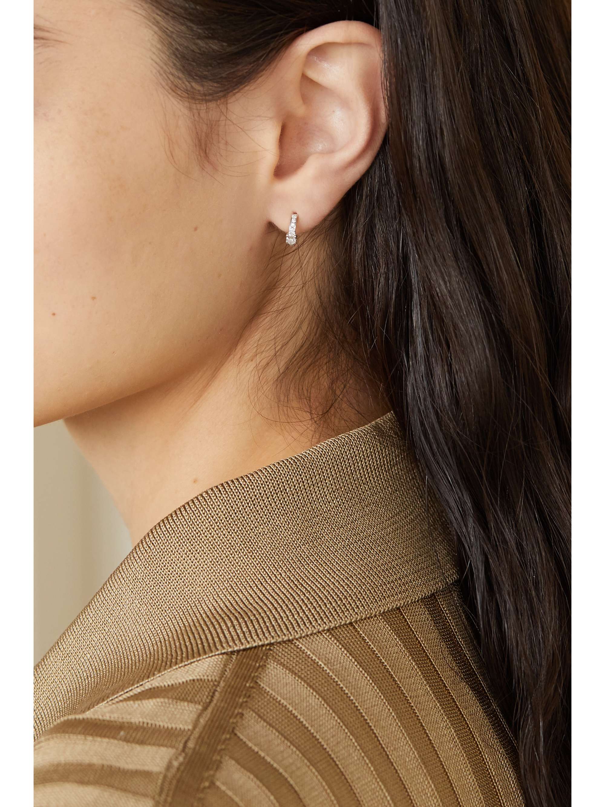 REPOSSI Harvest 18-karat white gold diamond earring