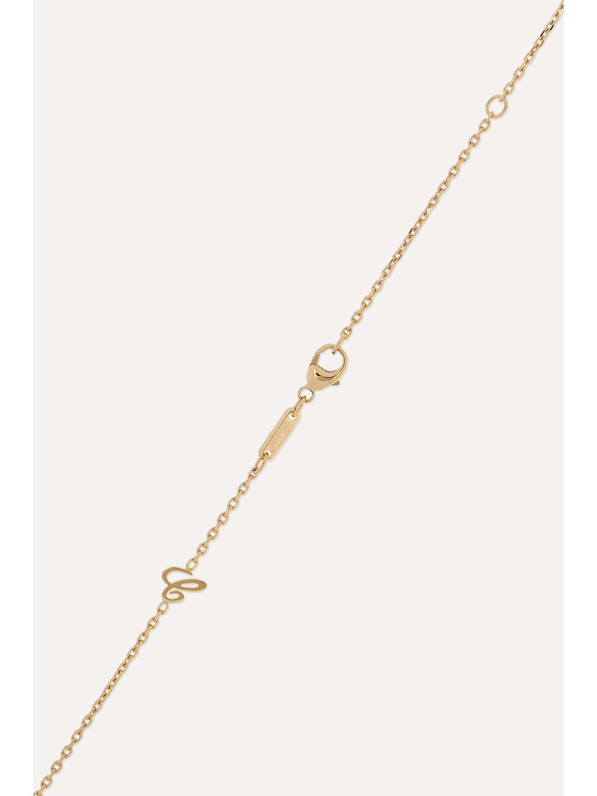 CHOPARD + NET SUSTAIN Happy Diamonds 18-karat rose gold diamond necklace