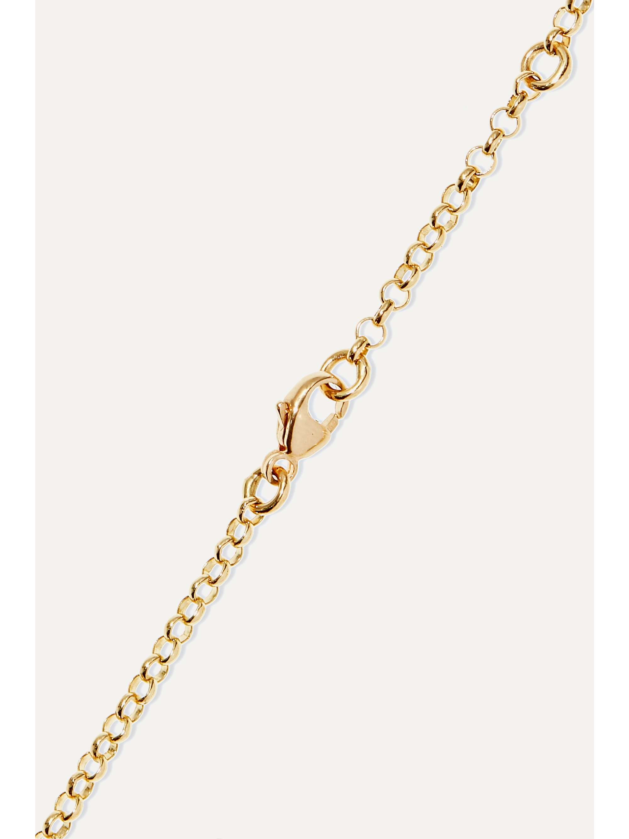 FOUNDRAE Karma 18-karat gold and enamel bracelet