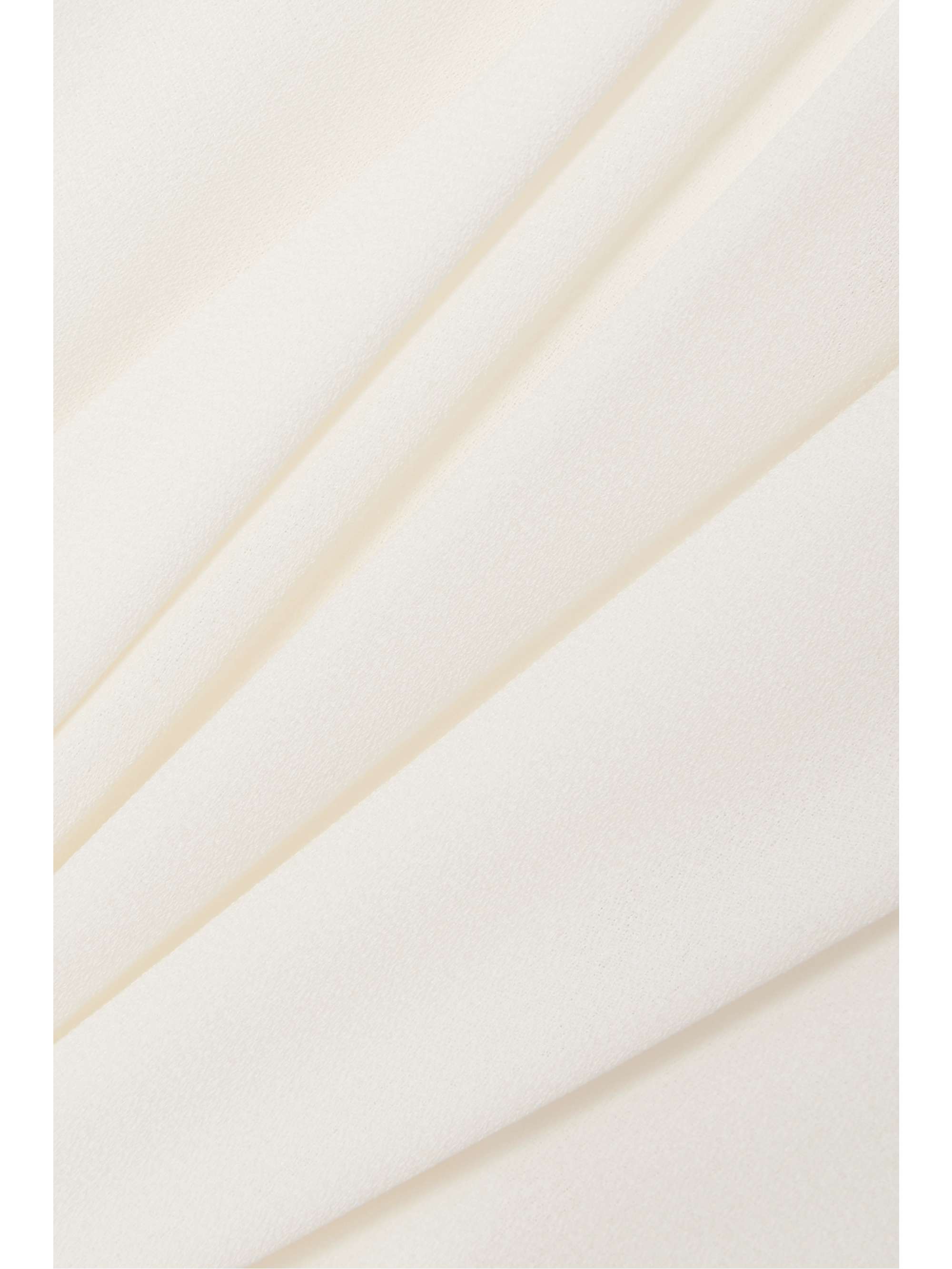 HALSTON One-shoulder crepe dress
